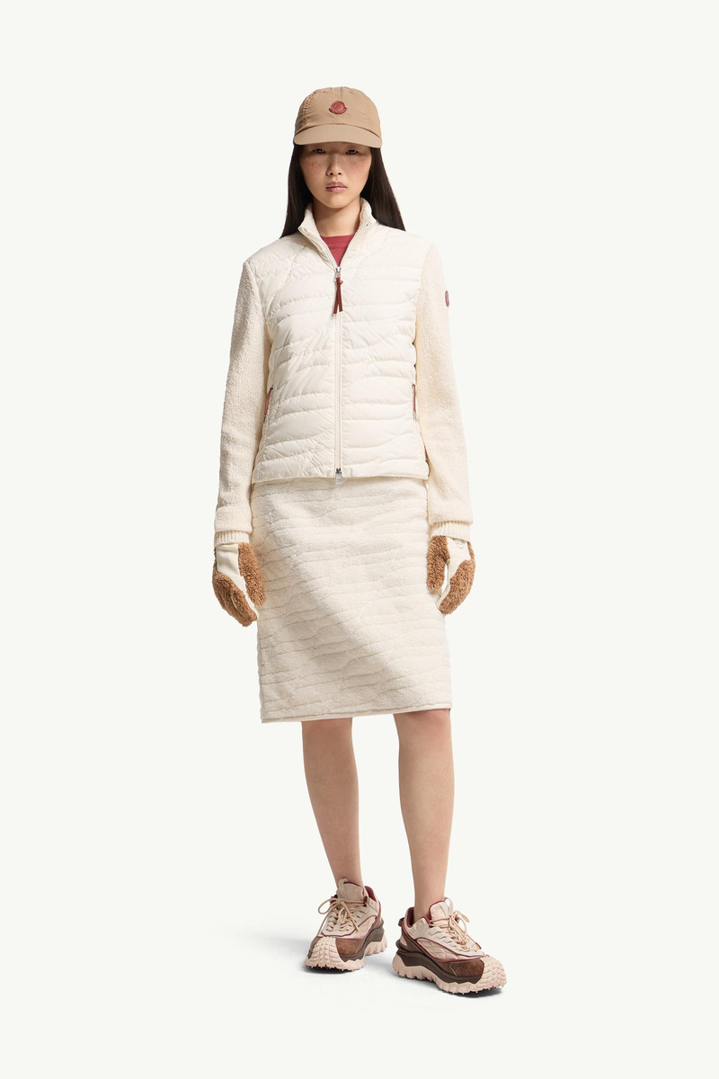 Moncler Cotton Blend Padded Zip-Up Cardigan outlook