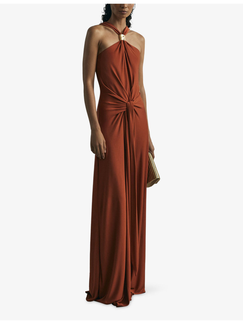 REISS Reiss x Atelier Fortuna Hardware-Embellished Woven Maxi Dress outlook