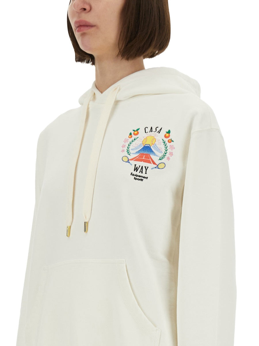 Casablanca Women "Casaway Mountain" Sweatshirt - 4