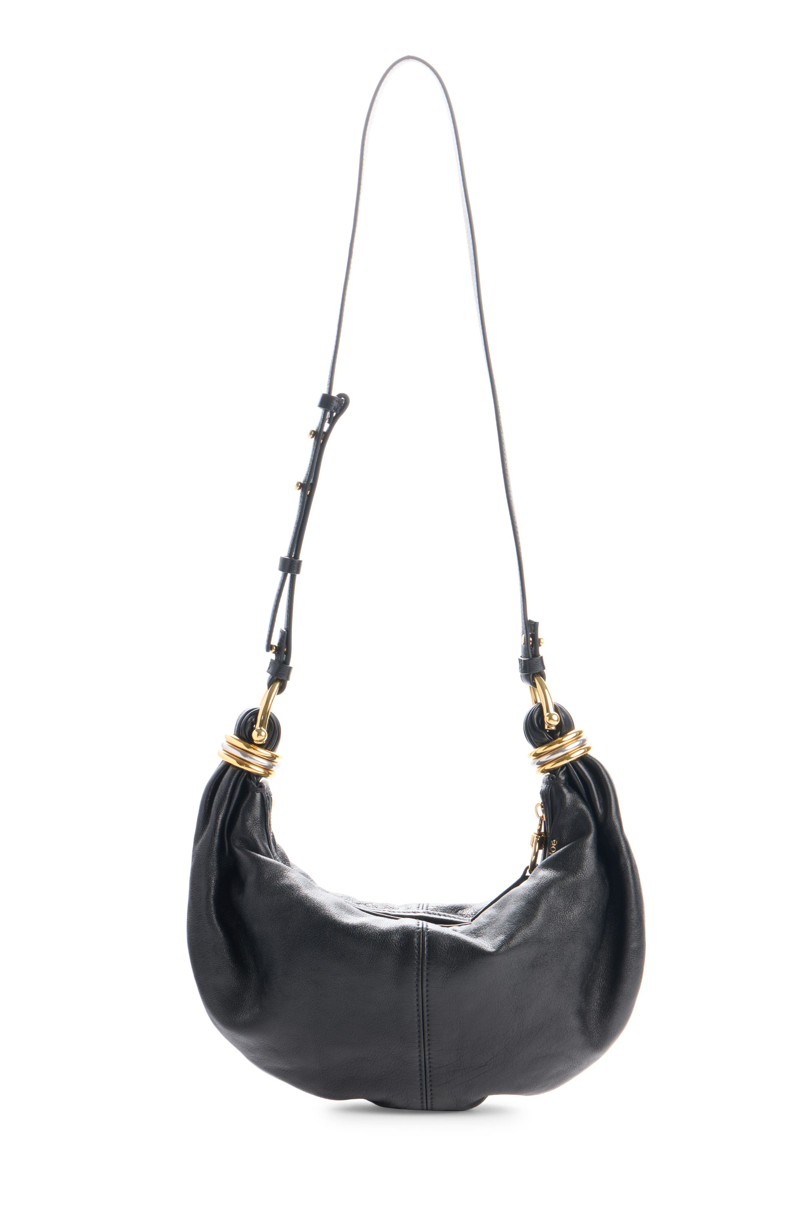 Chloé Small Bracelet Hobo Bag in Black 001 at Nordstrom - 3