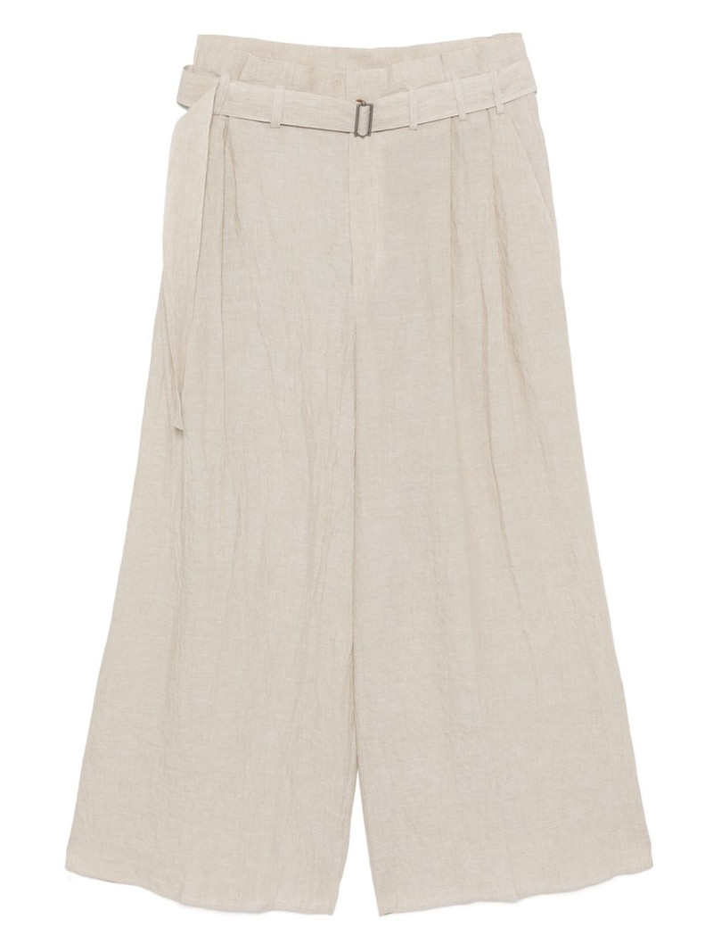 belted wide-leg pants 1