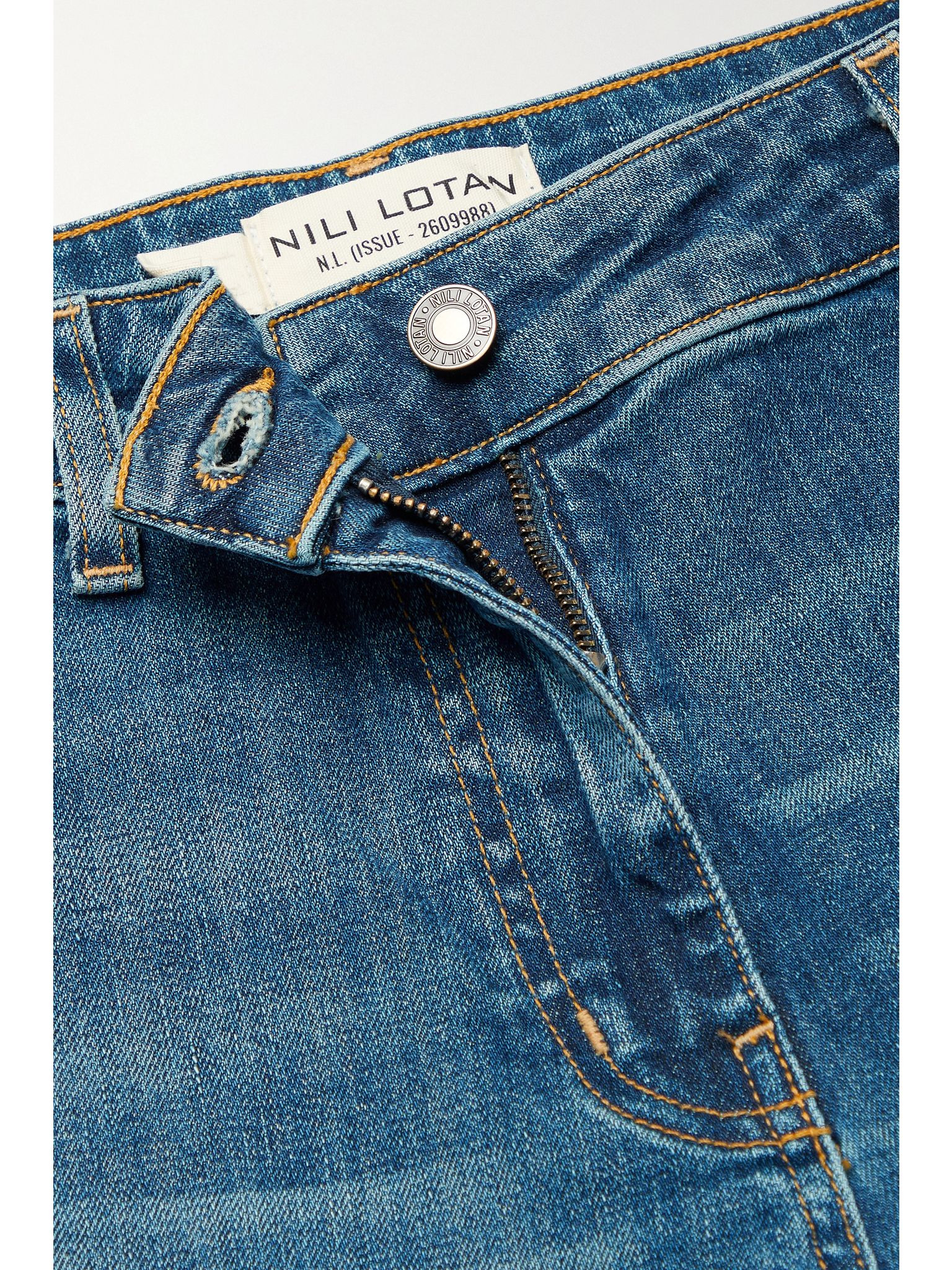 Megan high-rise wide-leg jeans Mid denim - 5