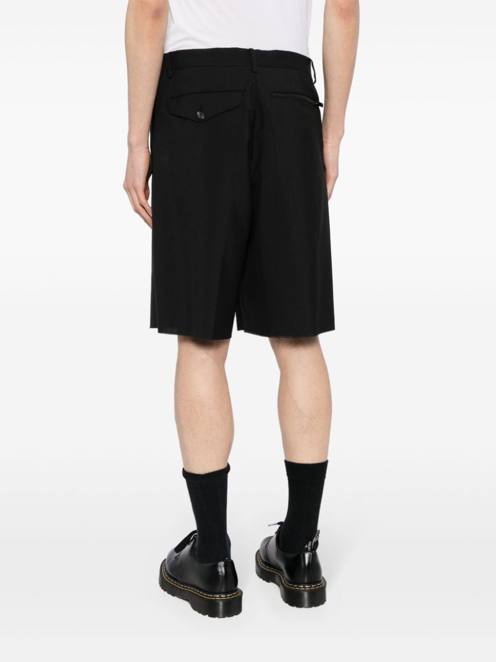 mid-rise wide-leg shorts - 4