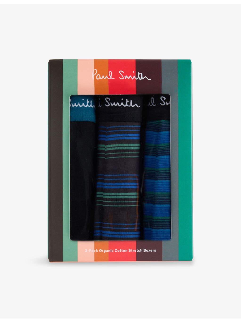 Striped Logo-Branded Pack Of Three Cotton-Jersey Trunks - 1