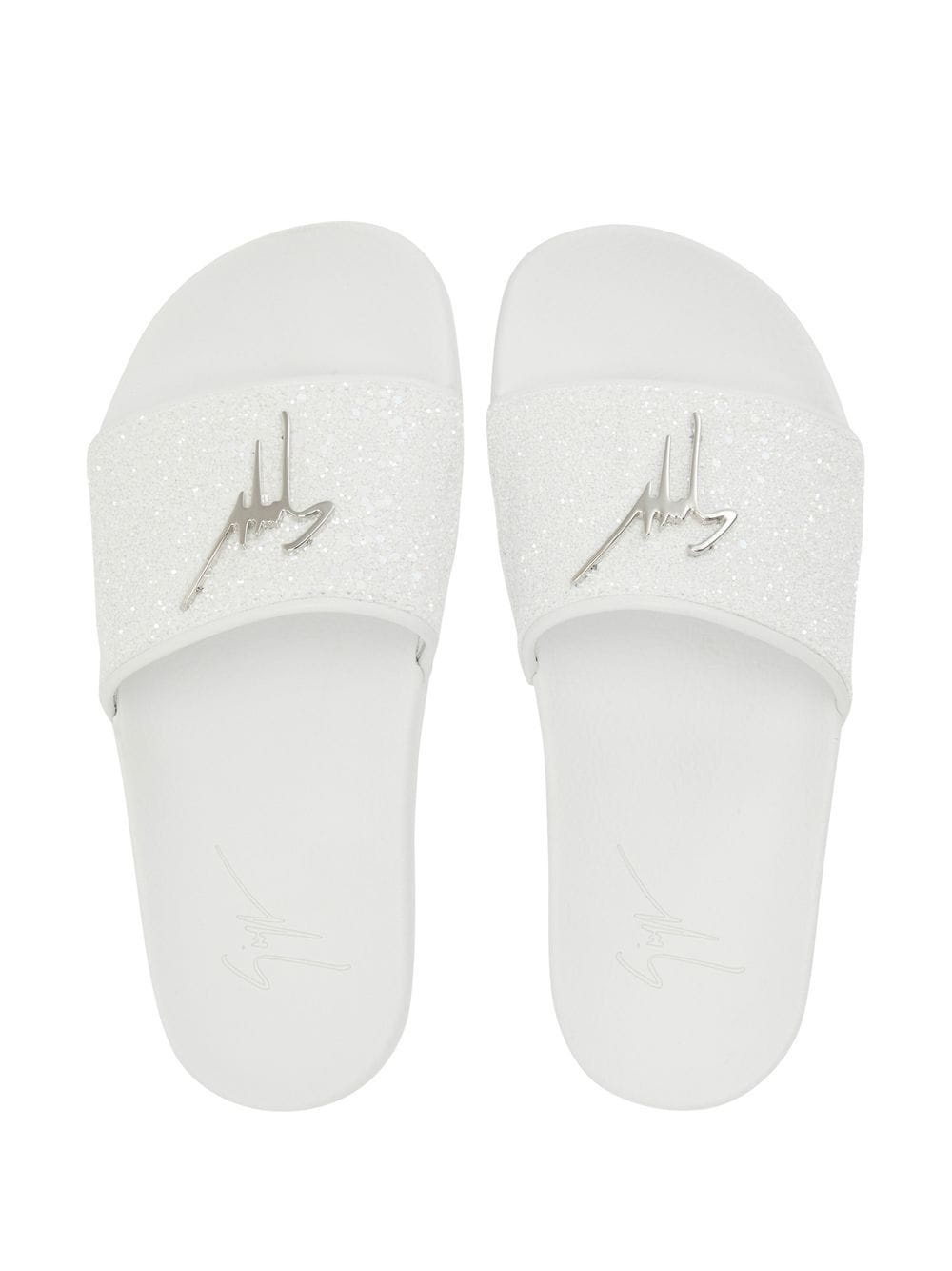logo-plaque glitter sliders - 4