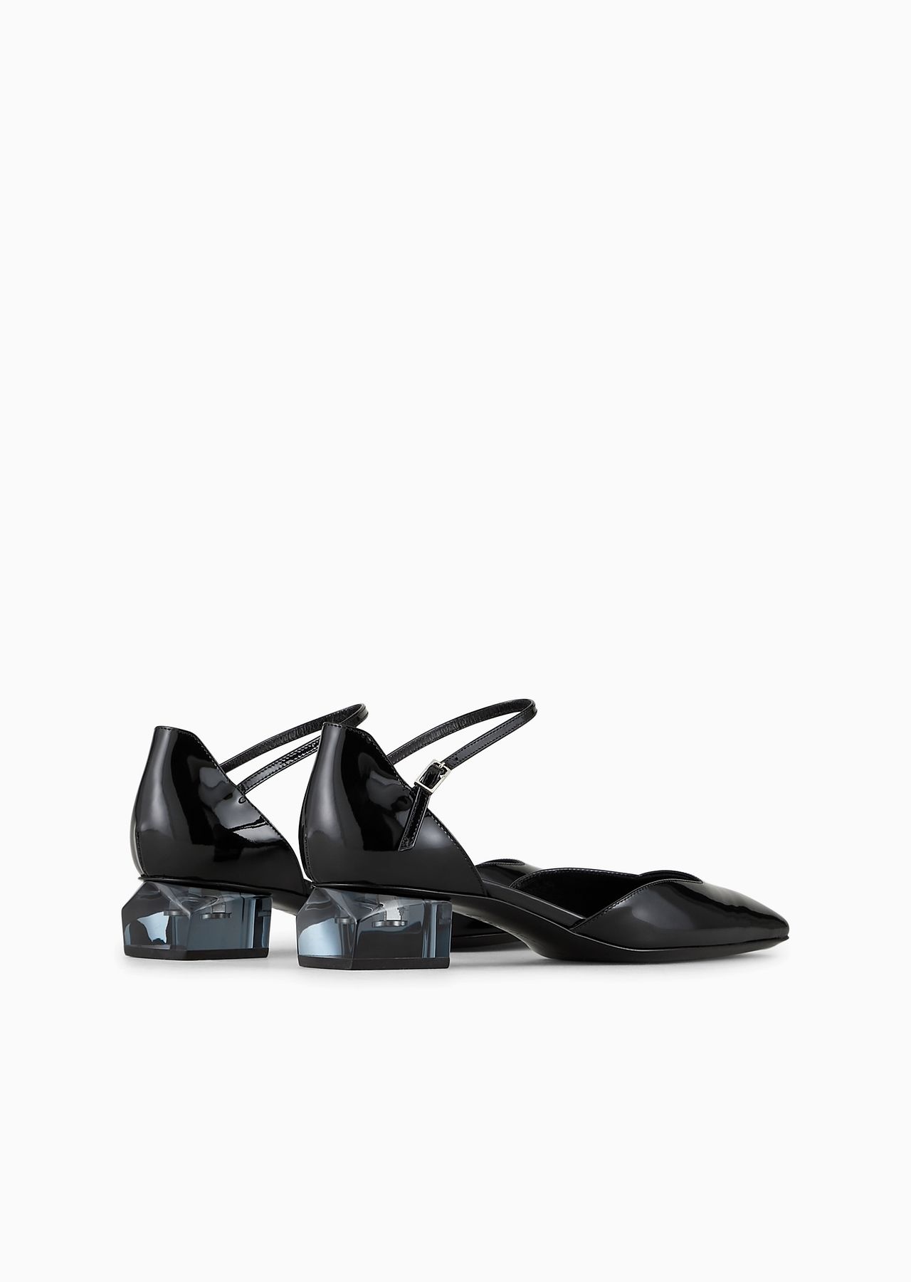 Metallic patent leather d’Orsay court shoes - 3