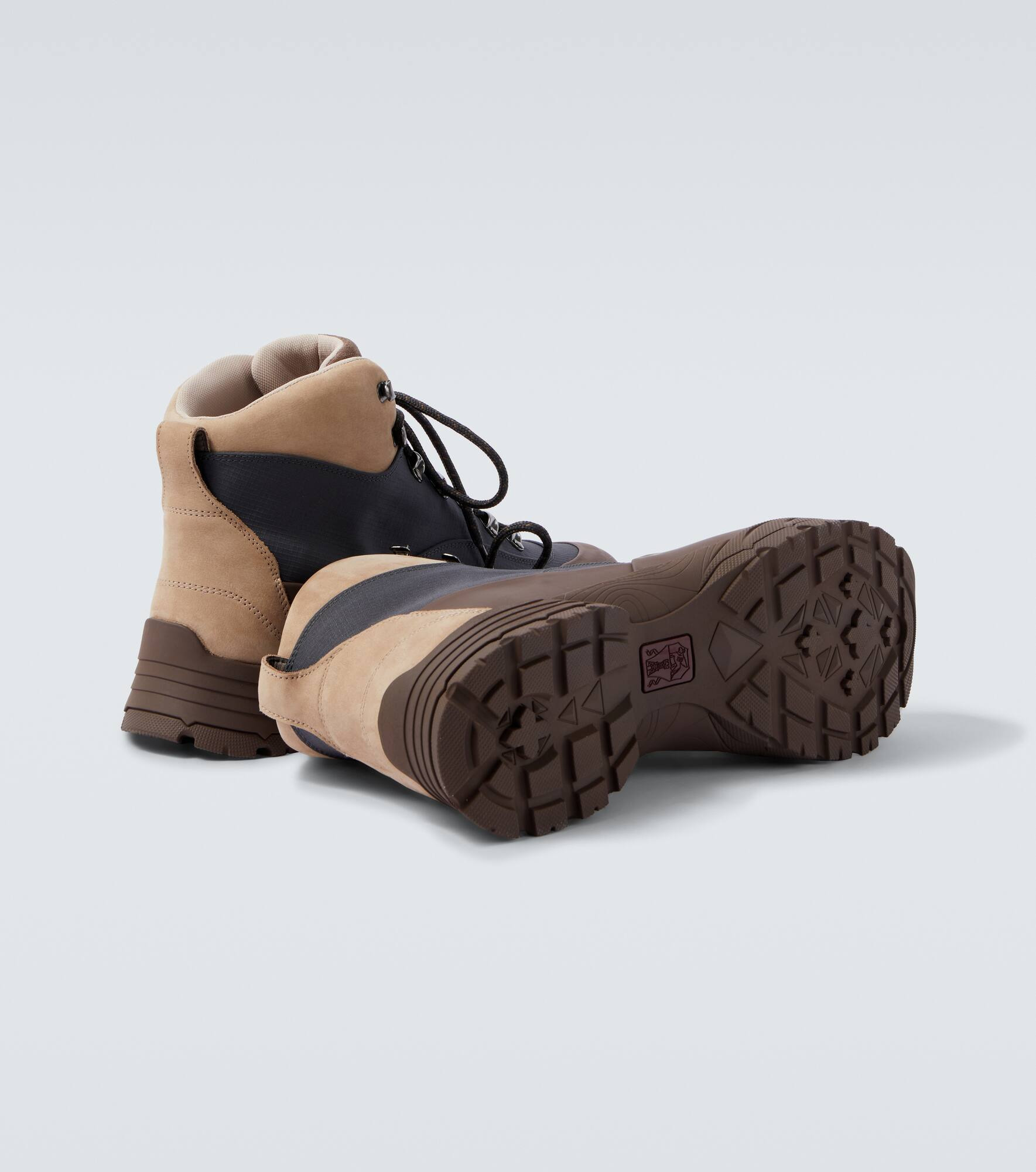 Leather-trimmed ankle boots - 7
