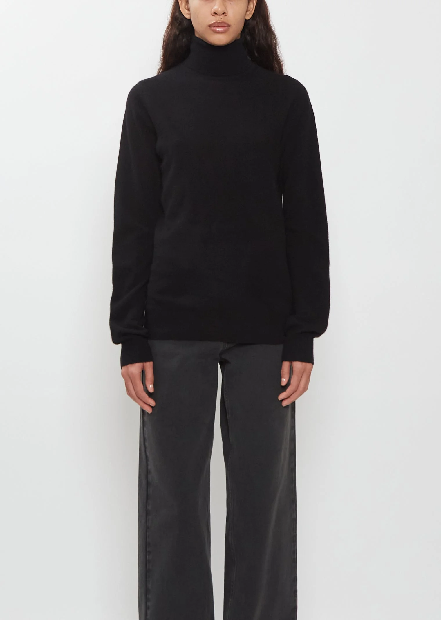 Mini High-Neck Baby Cashmere Sweater - 1