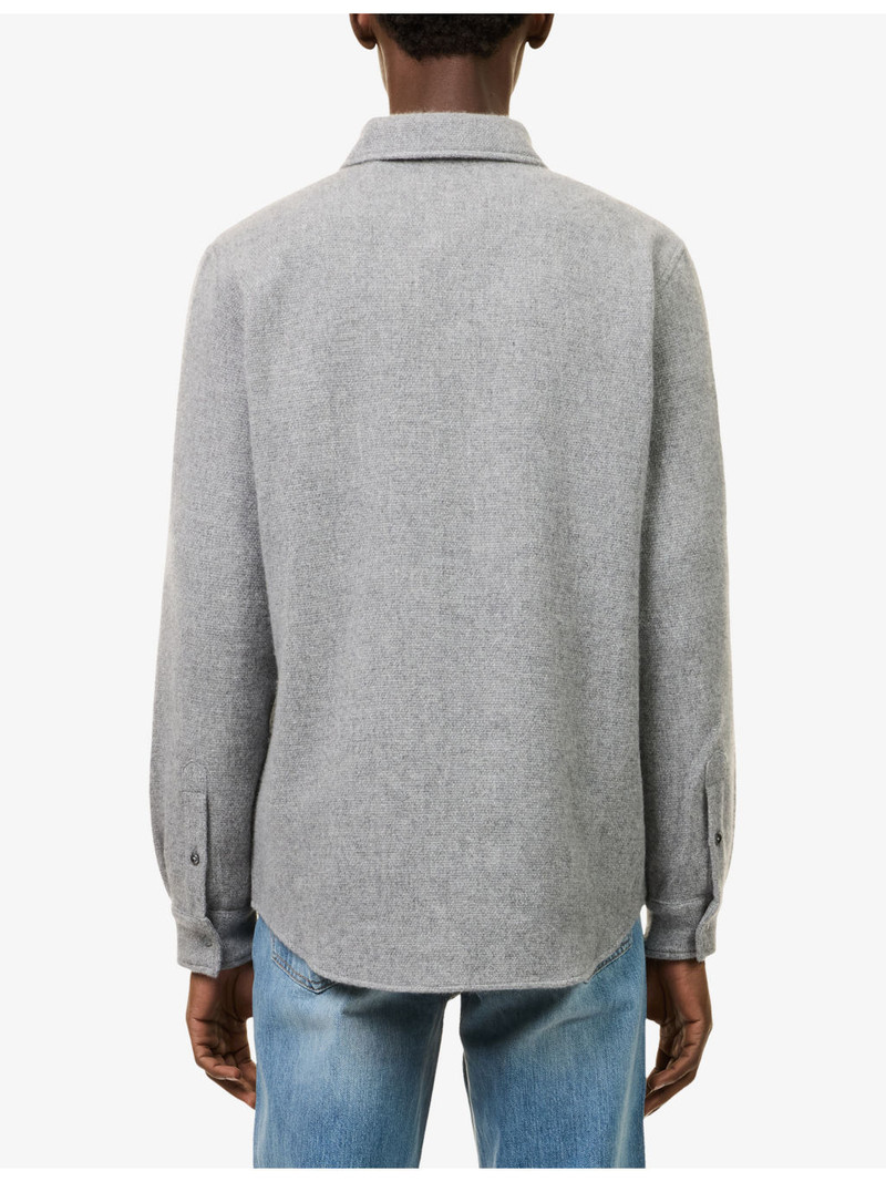 Gemstone-Embellished Cashmere Shirt 4