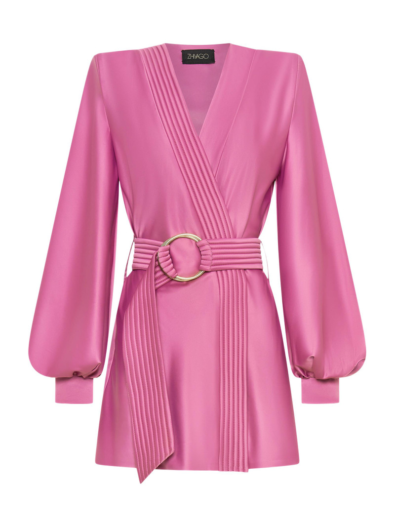Women's Cala Conta Satin Minidress - Dusty Pink 1