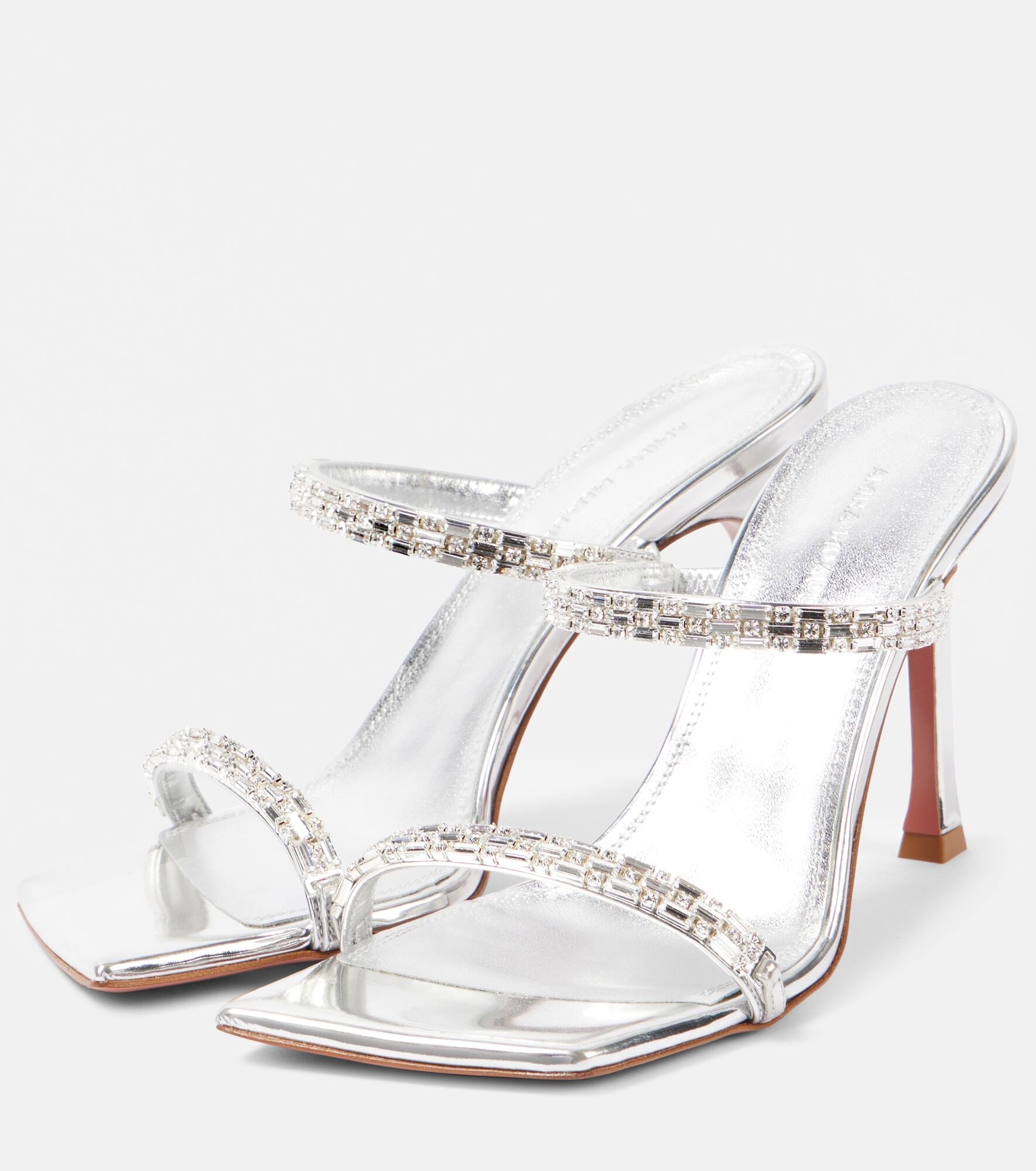Diana 95 embellished leather sandals - 4