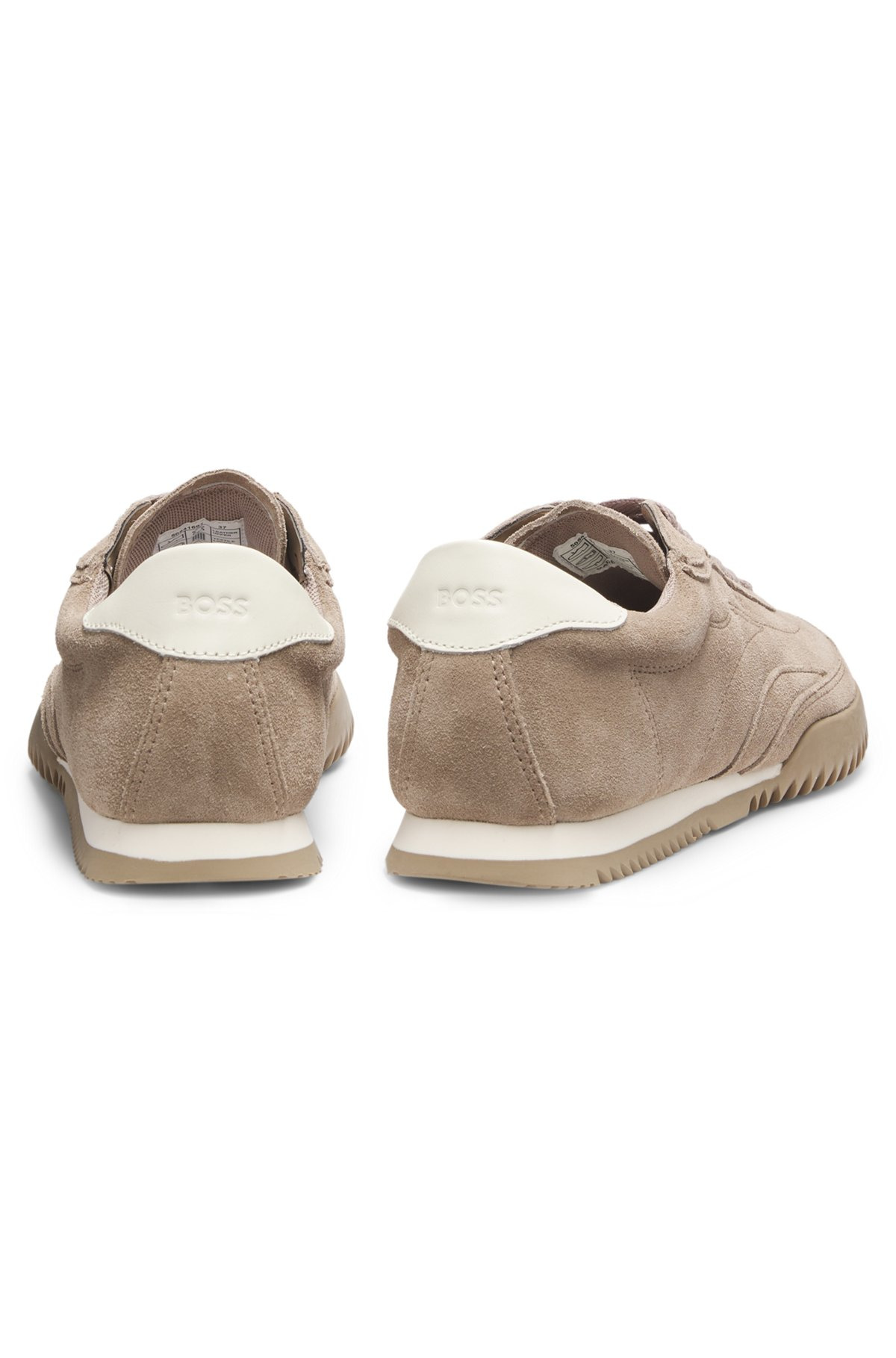 SUEDE TRAINERS WITH LEATHER BACKTAB - 6