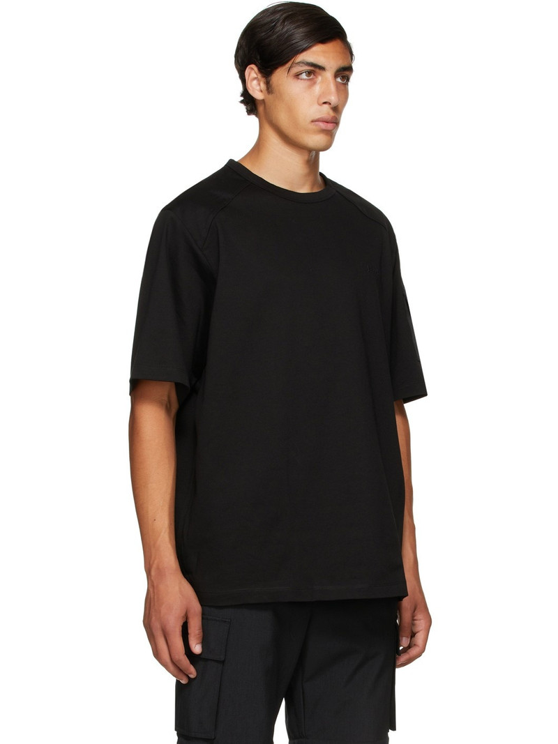 JUUN.J Black Pocket Sleeve T-Shirt outlook