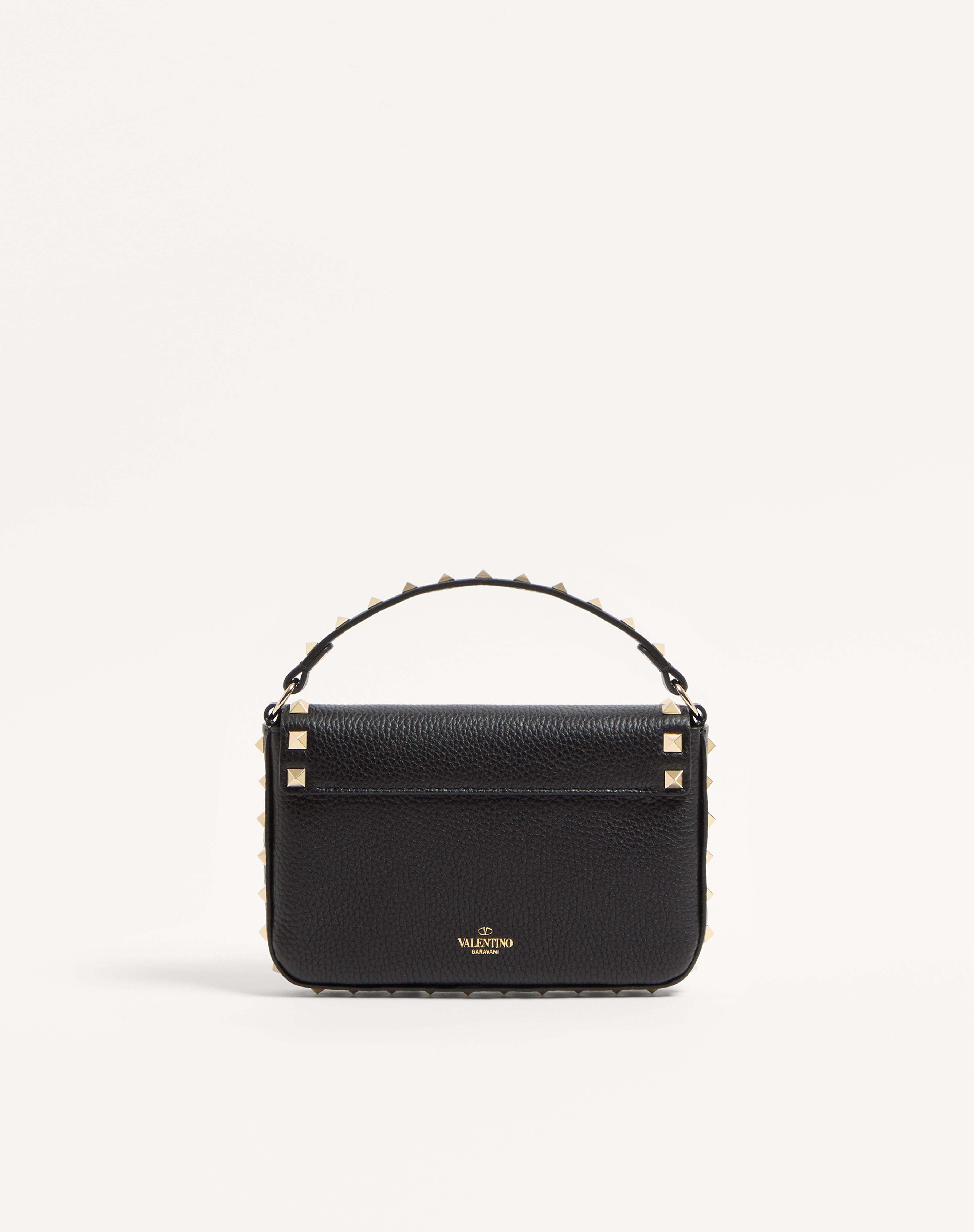 ROCKSTUD GRAINY CALFSKIN POUCH - 4