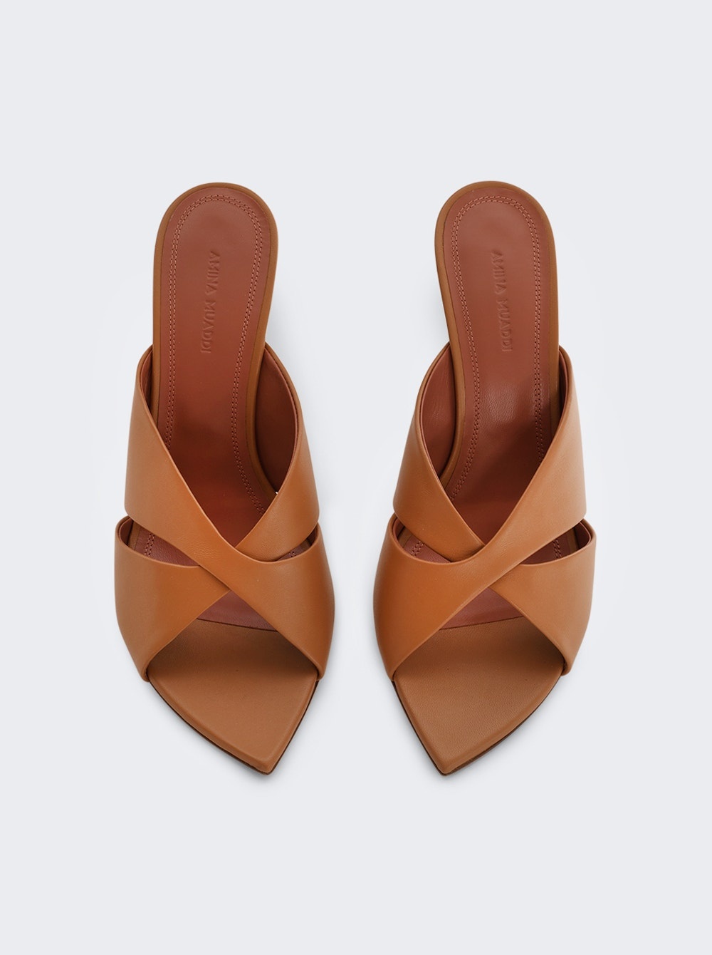 Samantha Slipper Sandal Latte Leather - 5