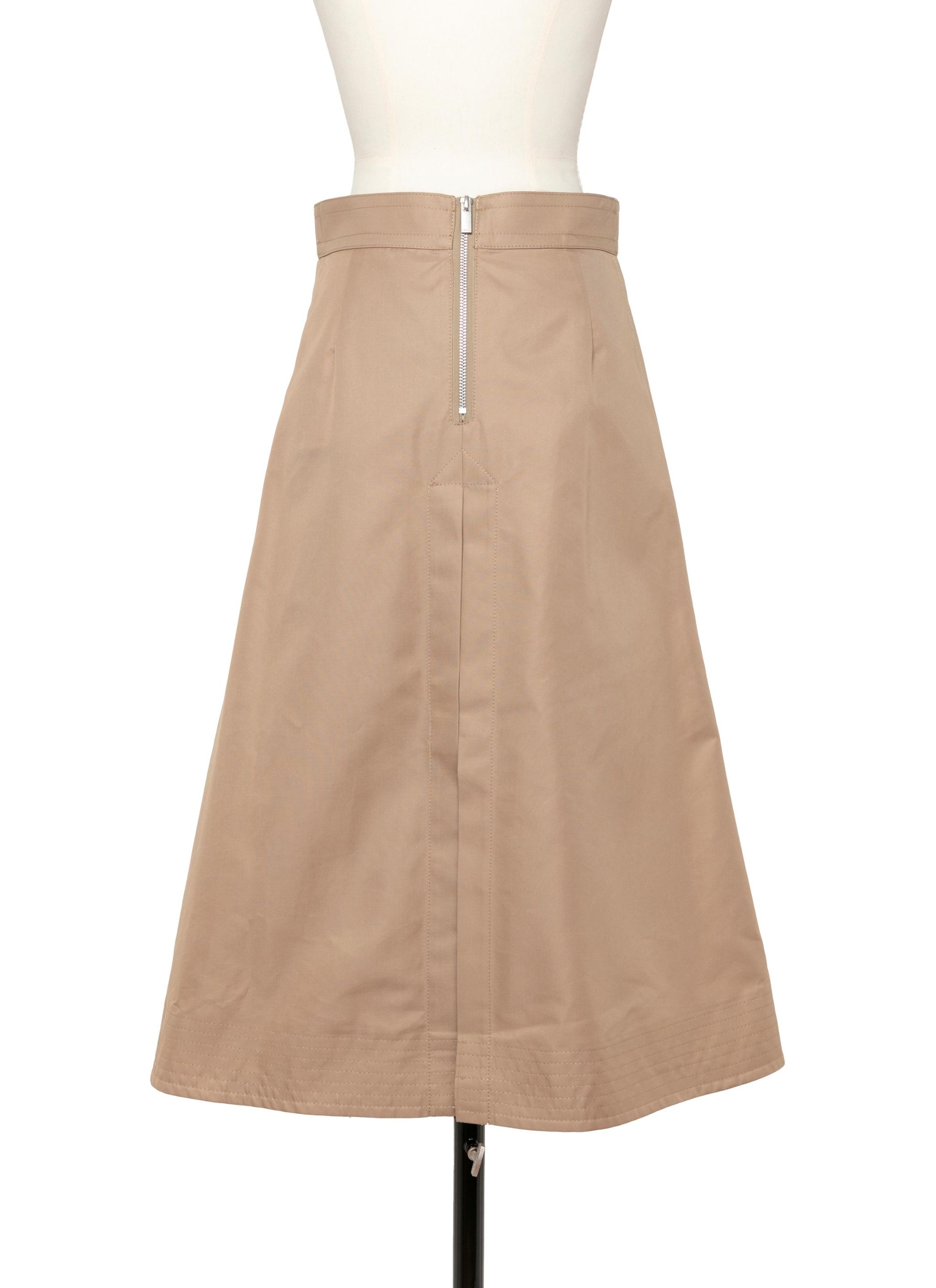 Cotton Gabardine x Nylon Twill Skirt - 4