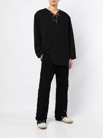 Children of the Discordance lace-detail shirt outlook