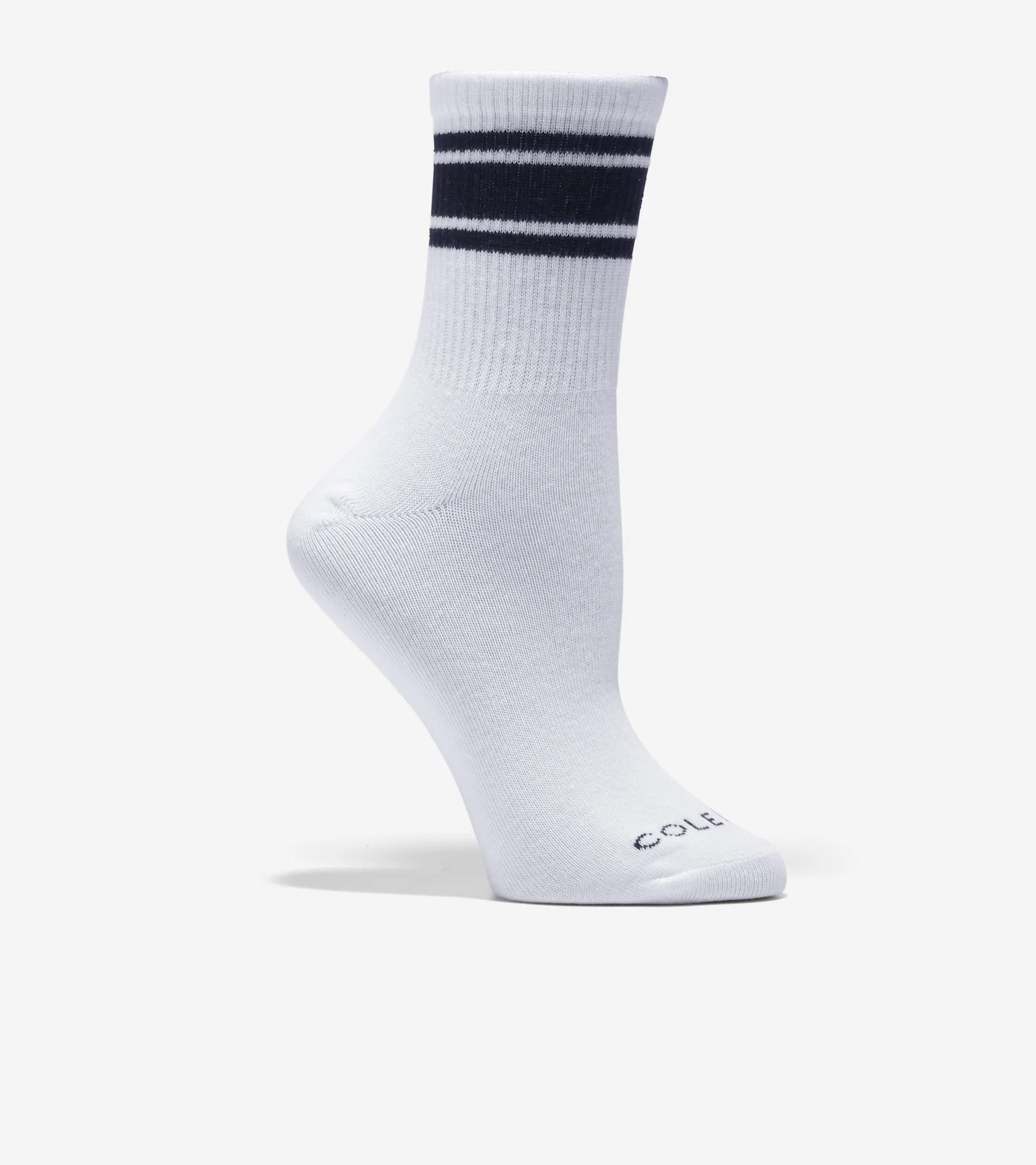 Women's Varsity Stripe Mid Crew Socks - 1