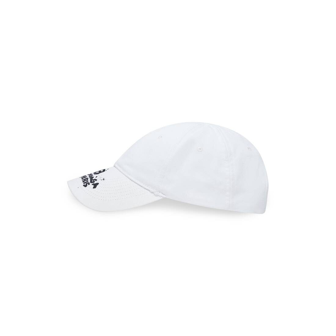 Hand Drawn Bb Icon Cap in White - 4