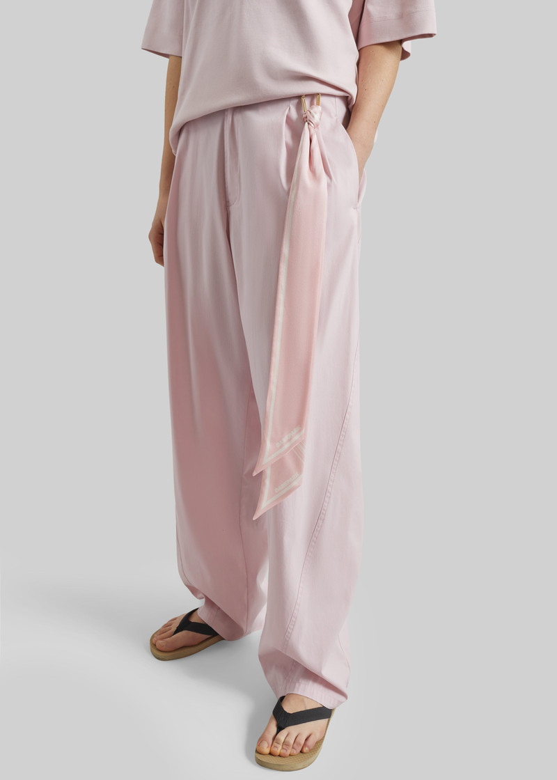 DARKPARK Darkpark Phebe Light Cotton Popeline Wide-Leg Pants - Pink outlook