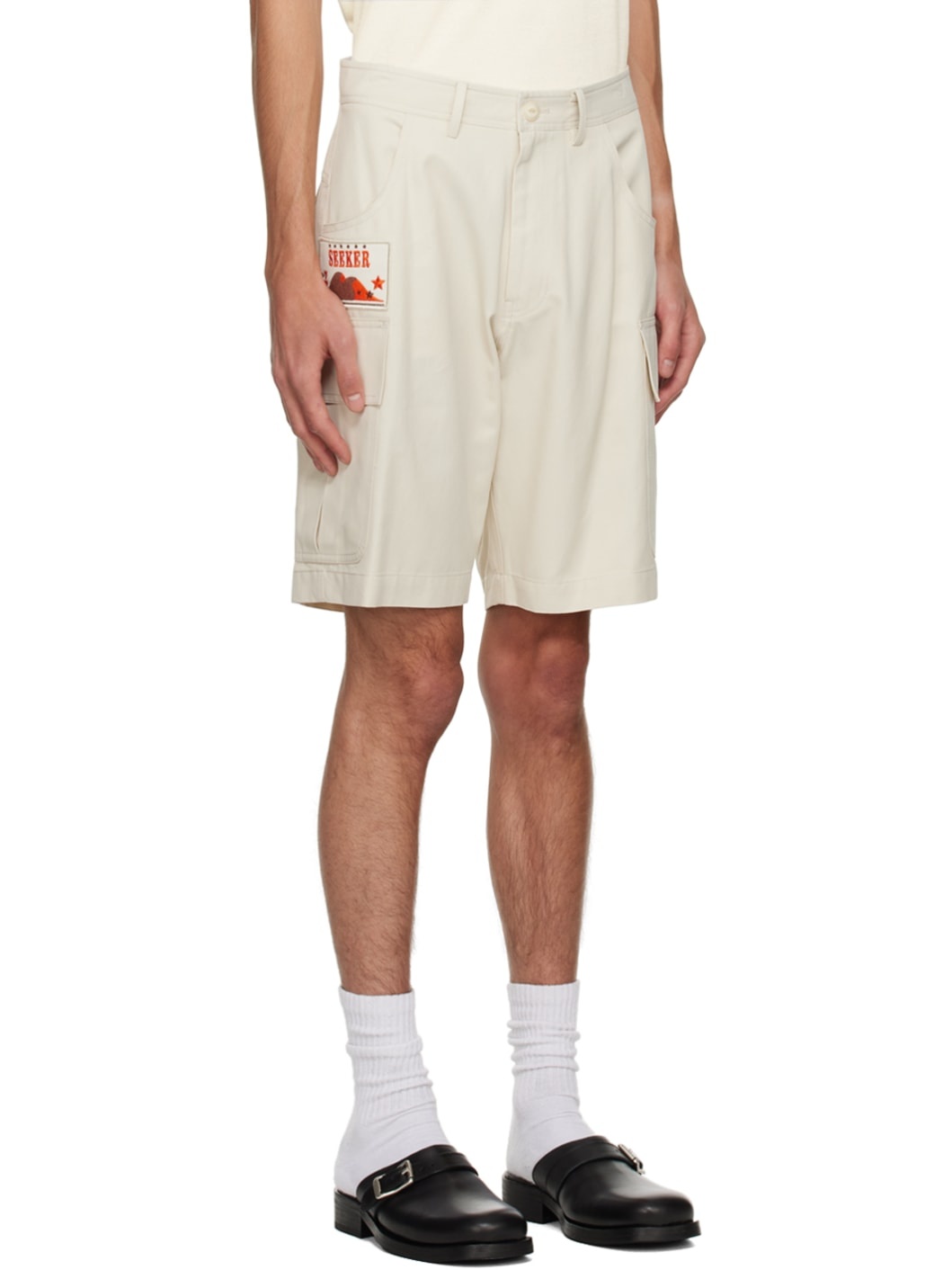 SSENSE Exclusive Beige Seeker Shorts - 4