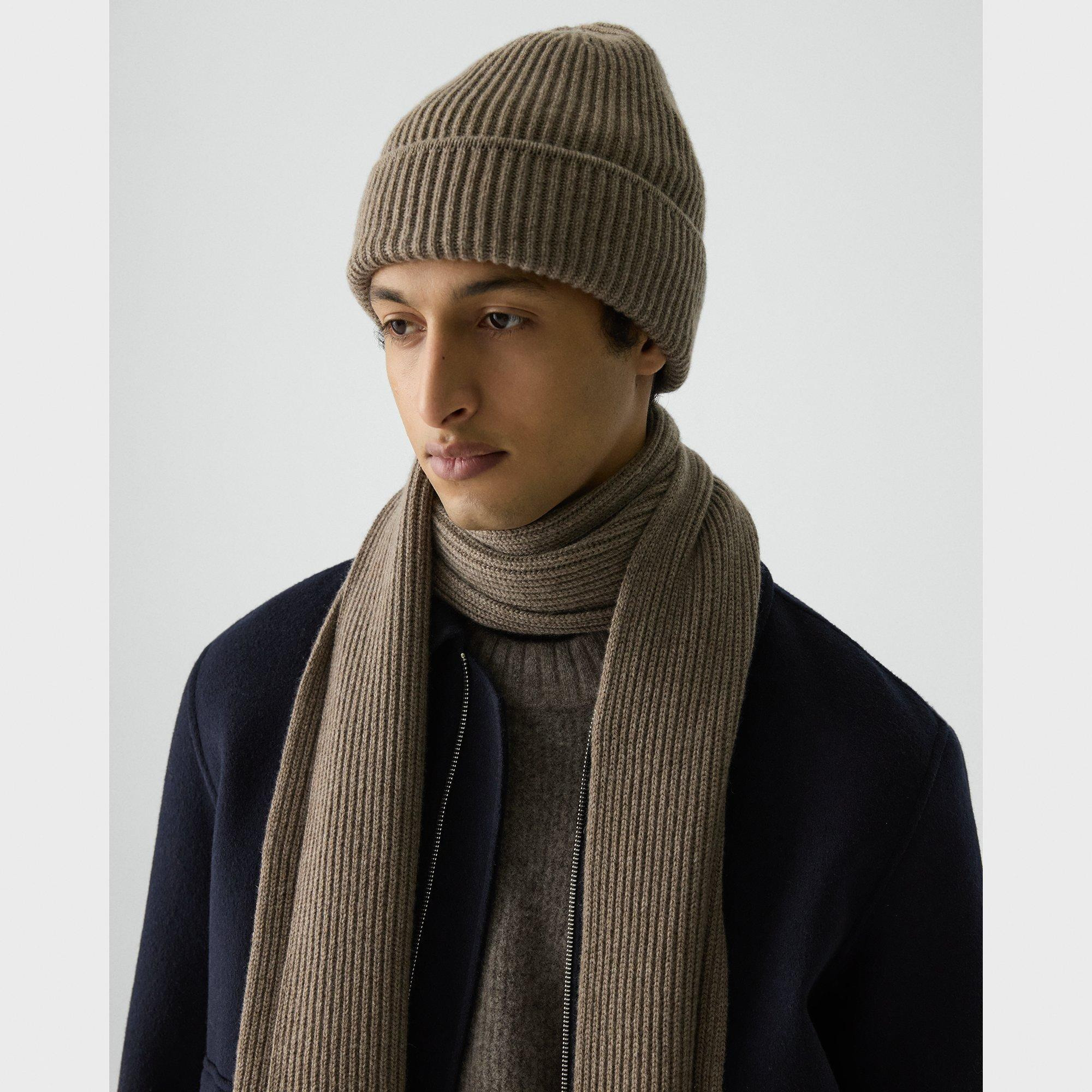 Ribbed Beanie in Cashmere - 2