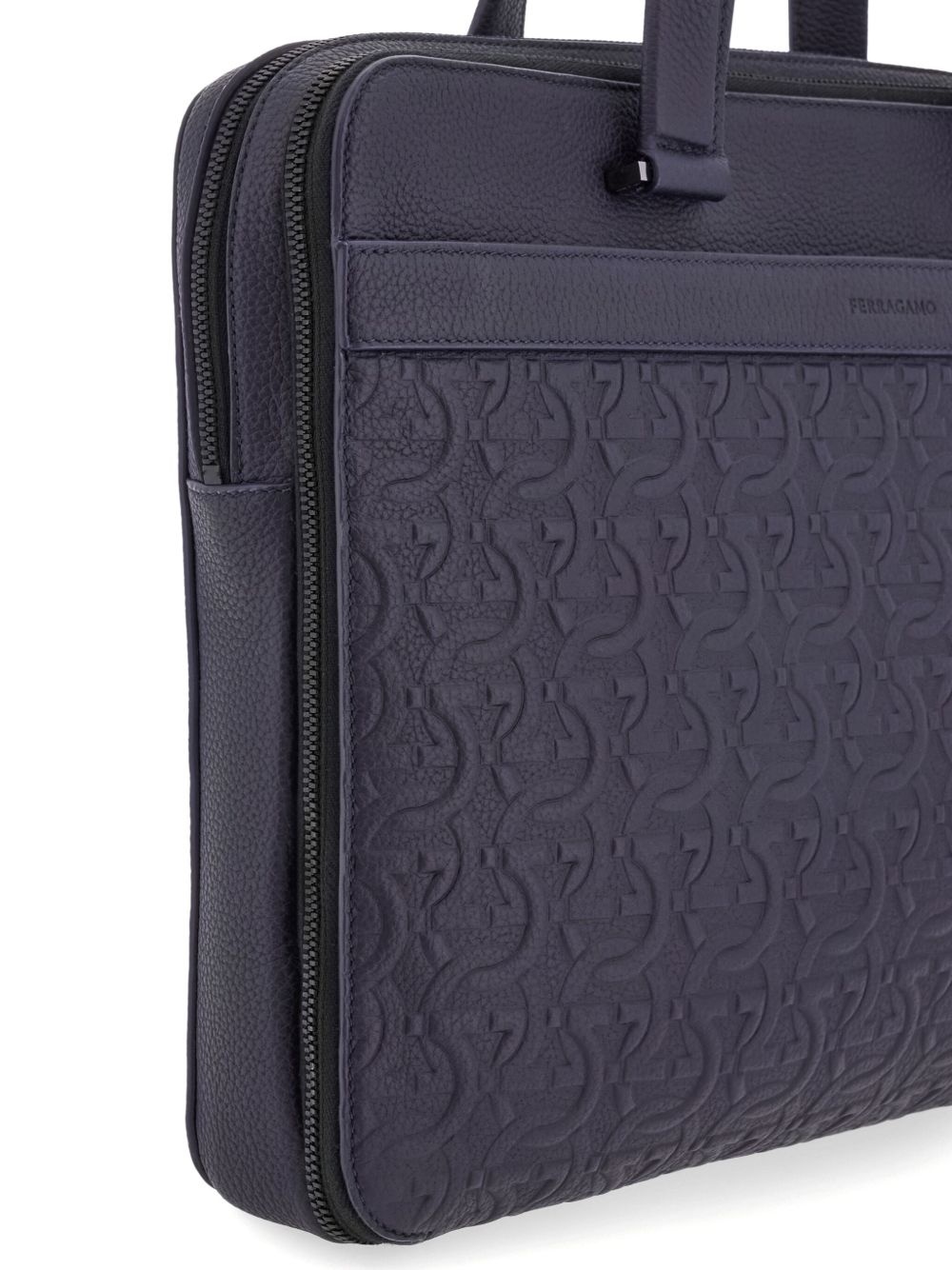 Gancini leather briefcase - 5