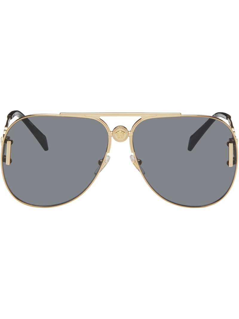 Gold Medusa '95 Pilot Sunglasses 1