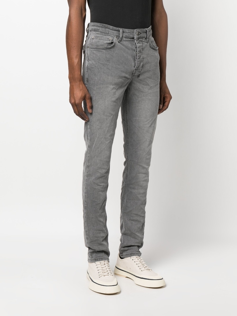 mid-rise stonewashed jeans - 3
