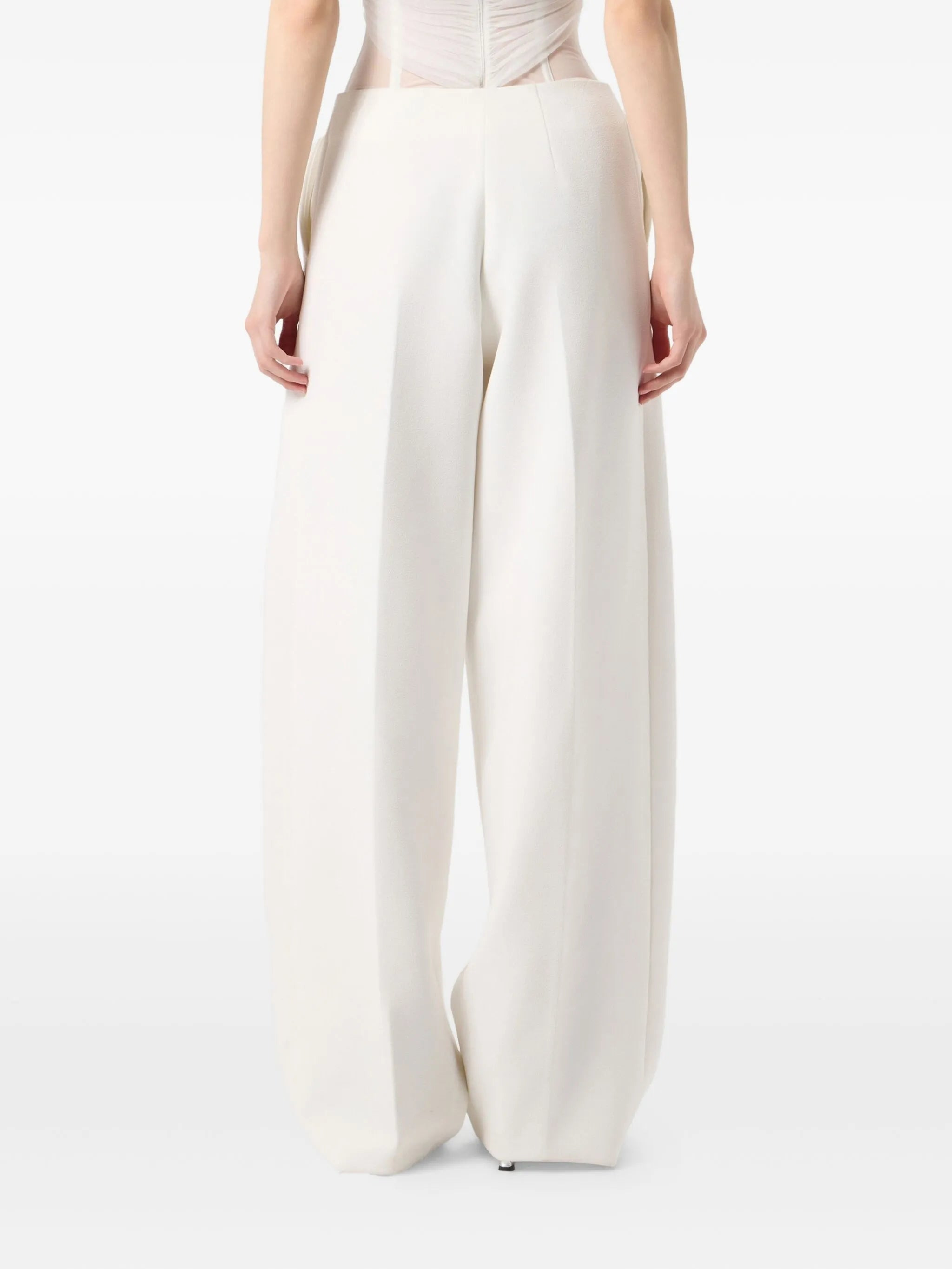 Blumarine Pleated Wide-leg Trousers - 5