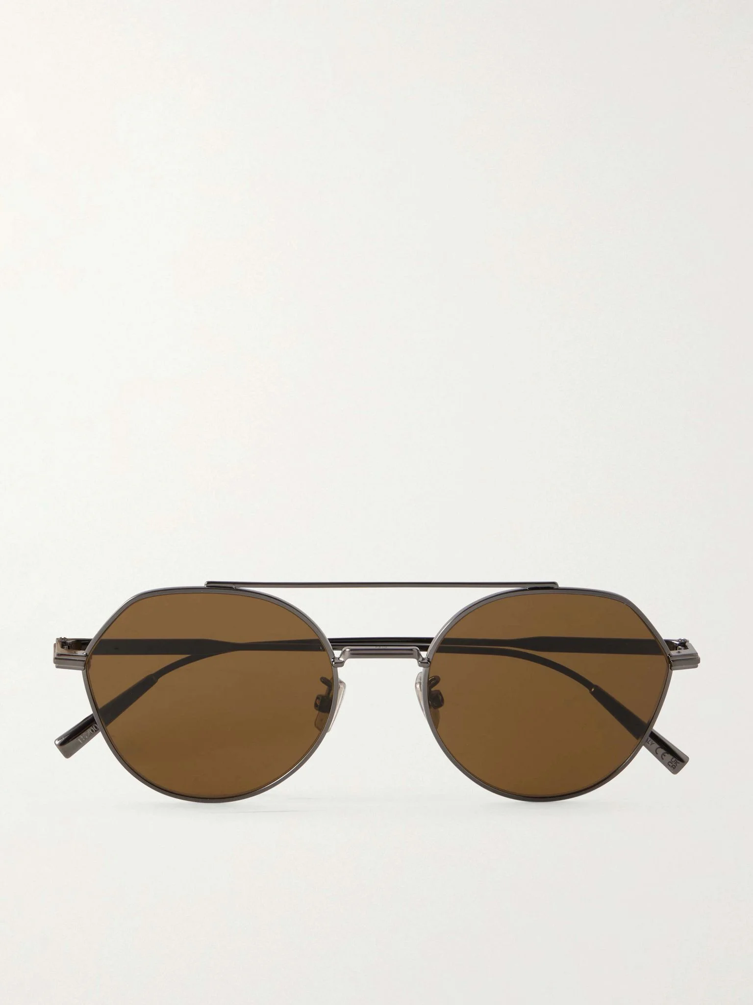 DiorBlackSuit R6U Aviator-Style Silver-Tone Metal Sunglasses Silver - 1