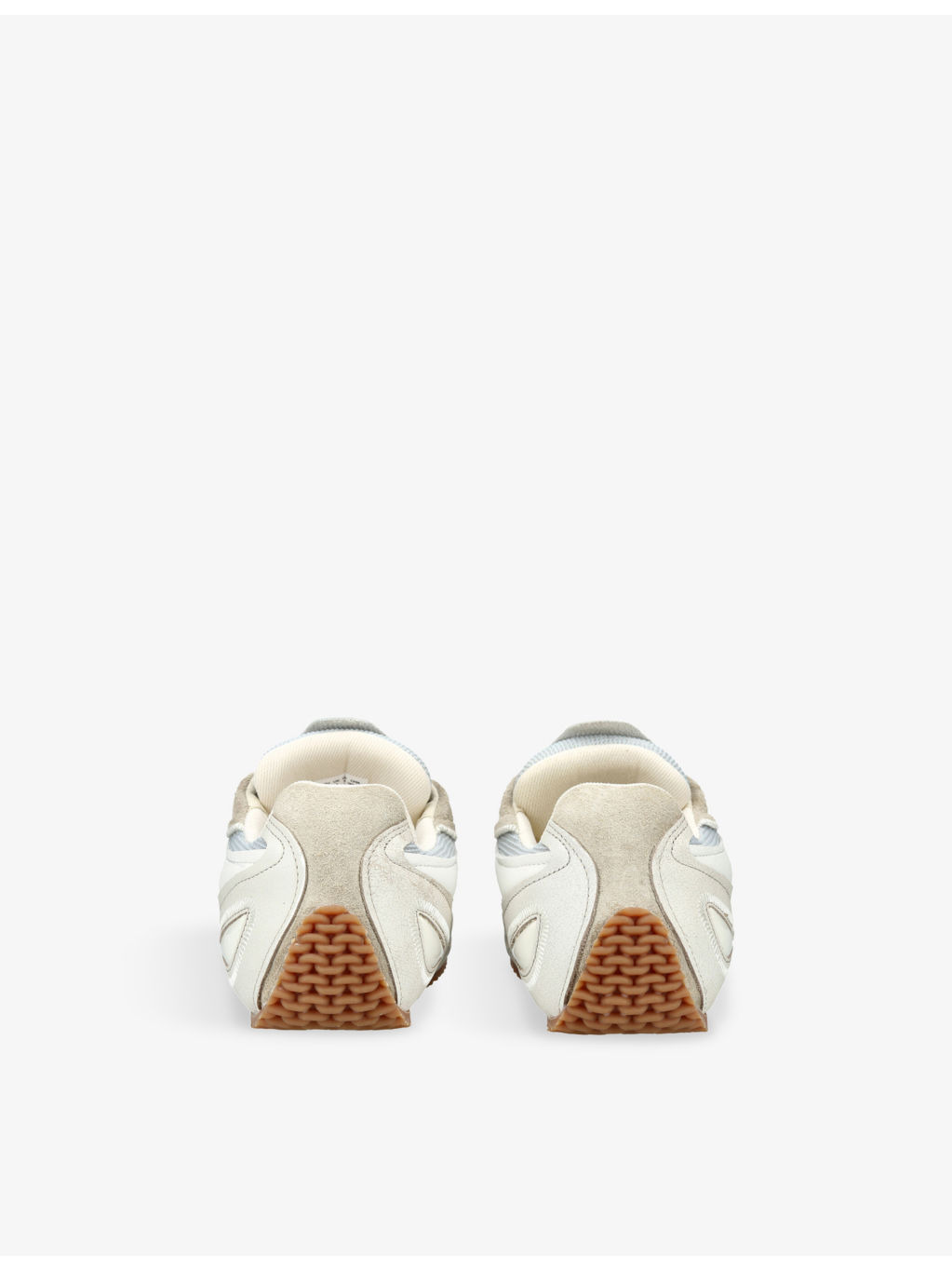 Slow Runner Leather and Suede Trainers - 4