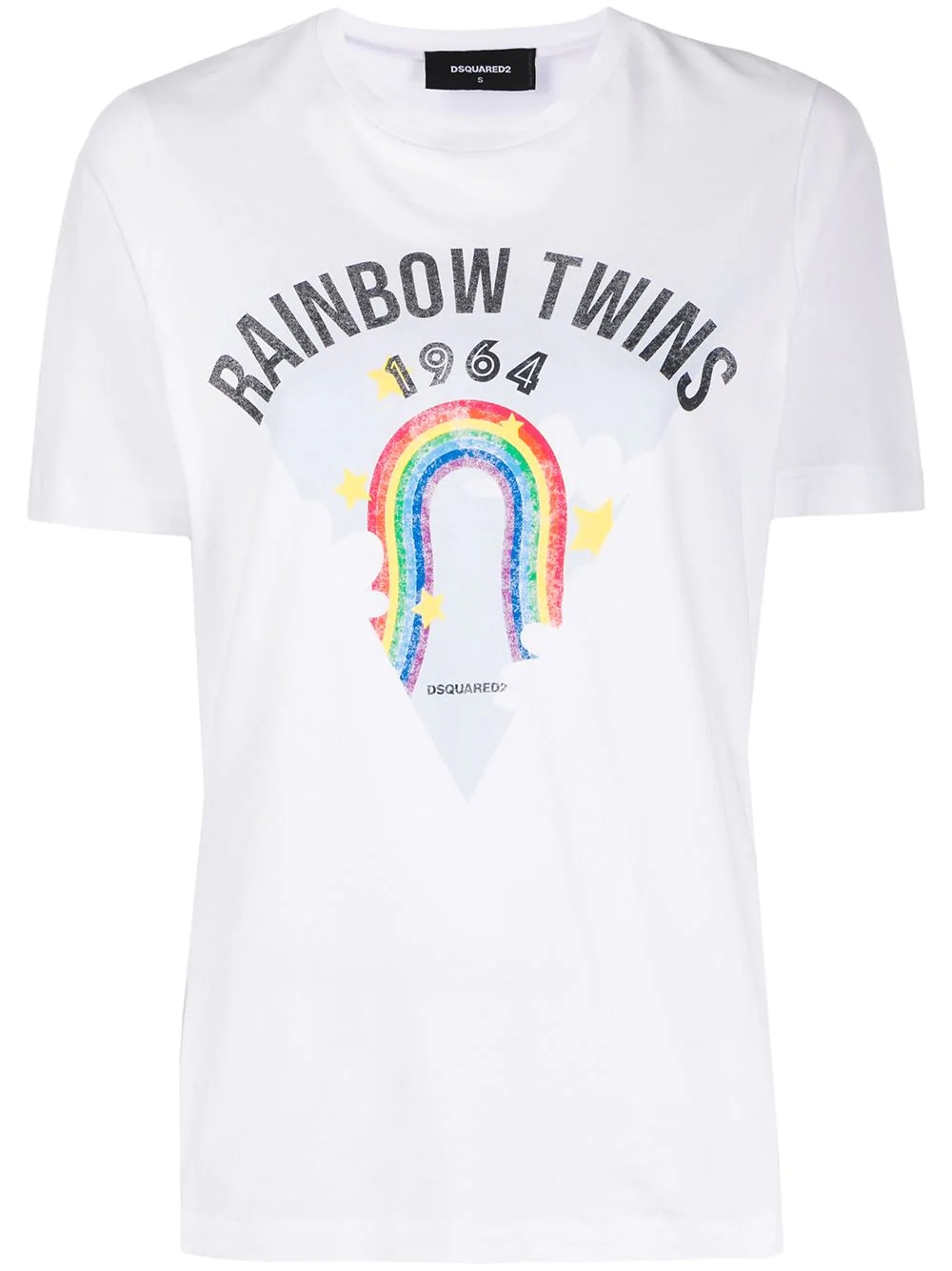 rainbow print T-shirt - 1