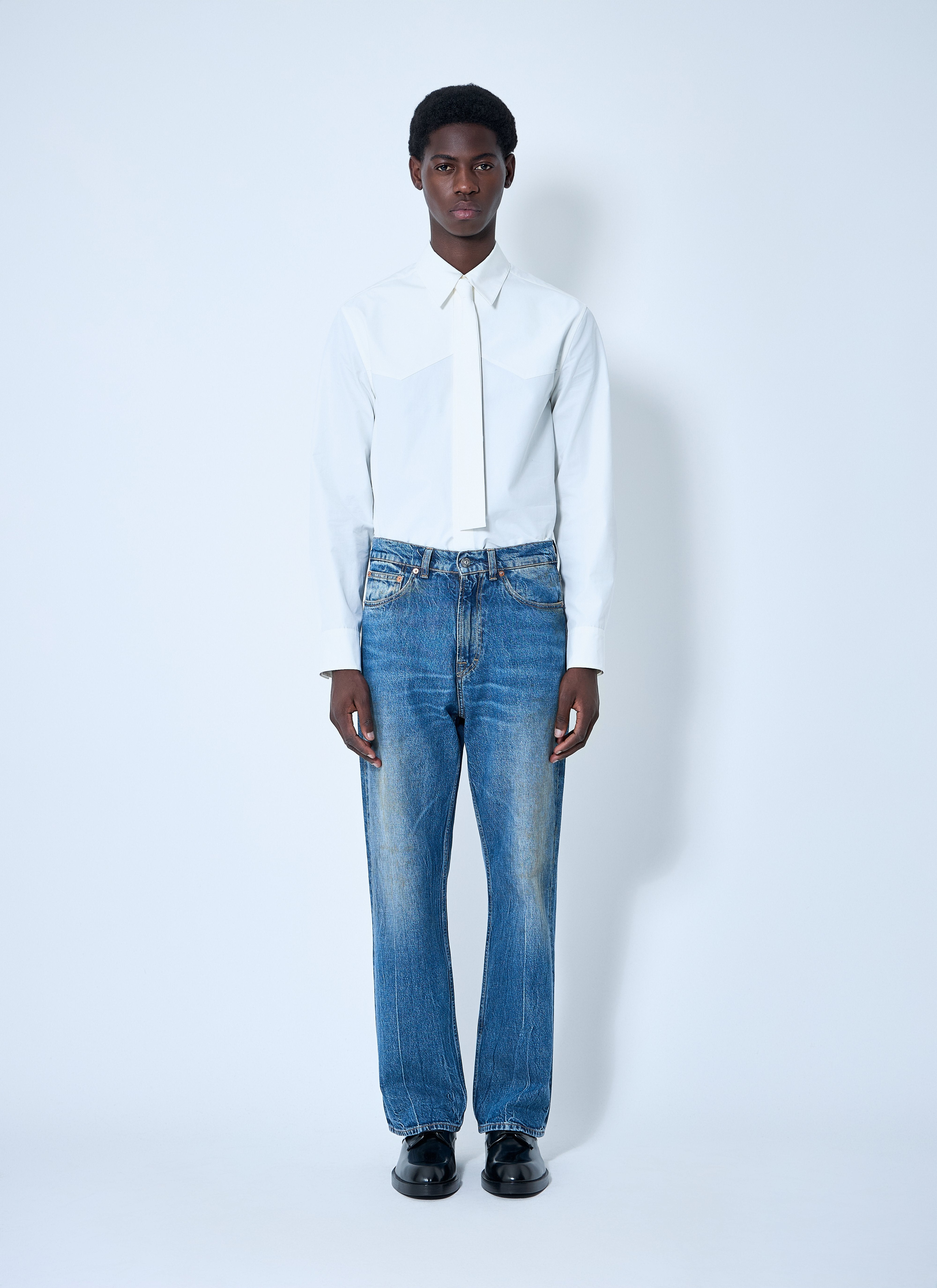 Jil Sander Men Classic Shirt With Tie - 2