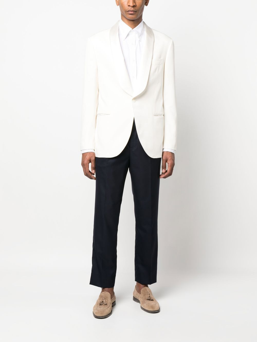 tailored straight-leg trousers - 1