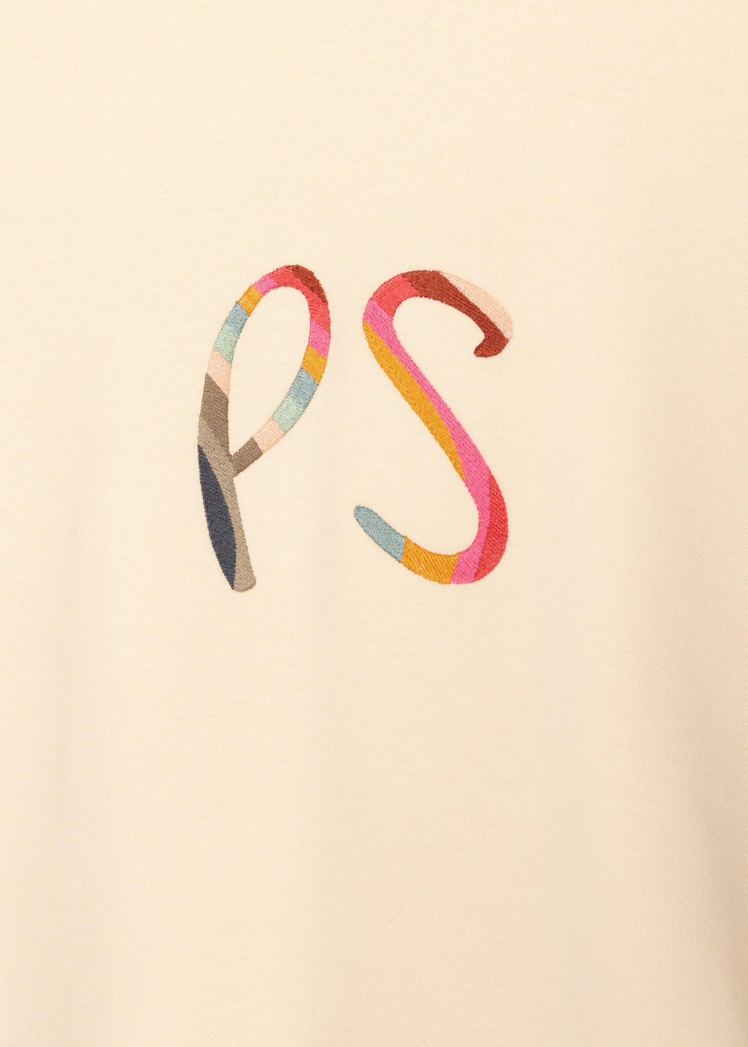 Ecru Cotton 'Spray Swirl' Logo Sweatshirt - 2