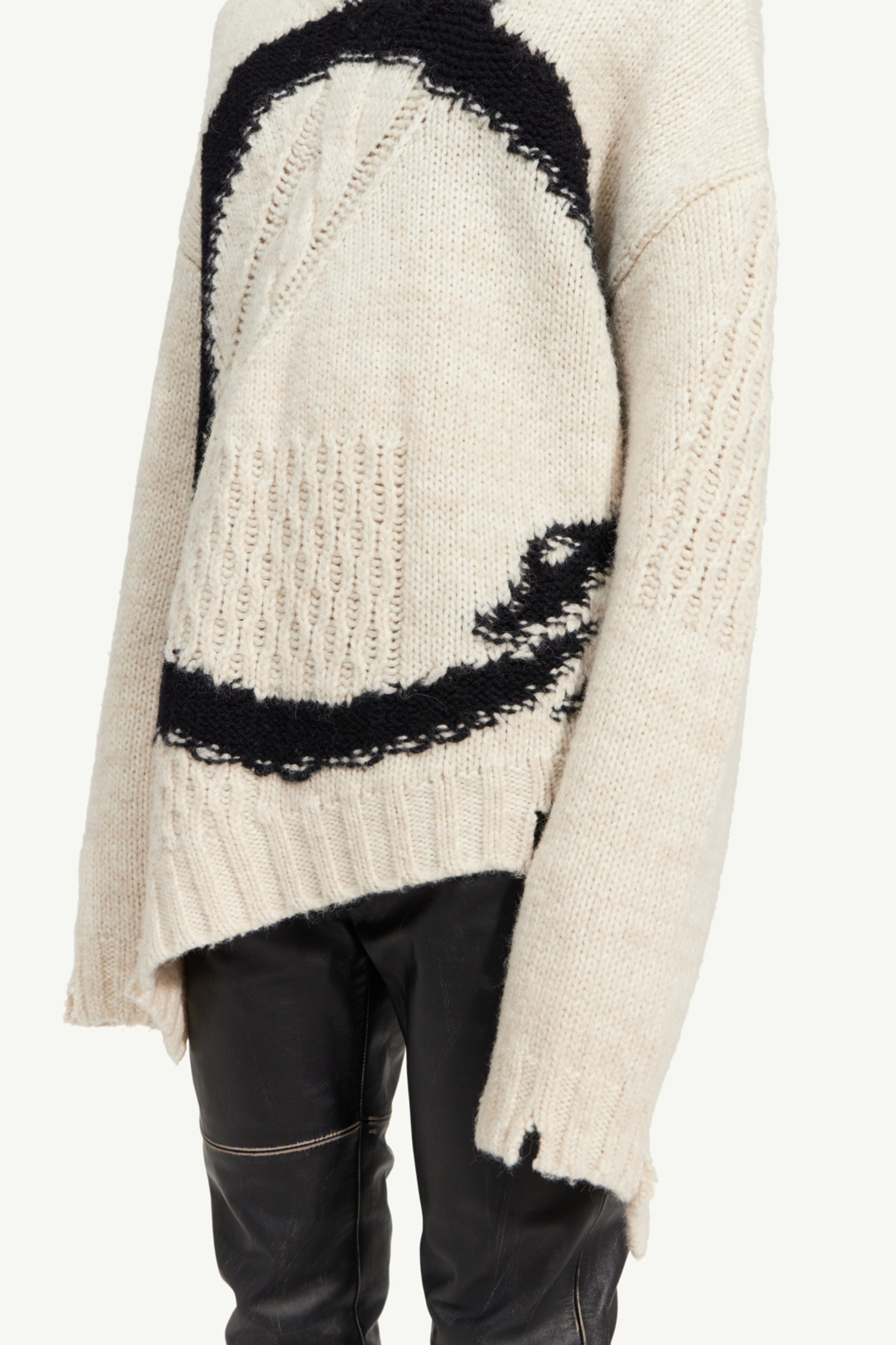 Distressed knit sweater - 7