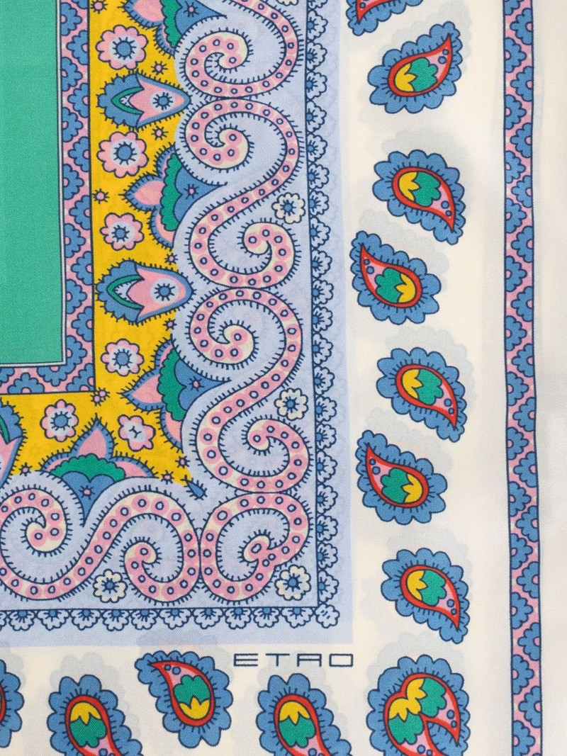 Etro graphic print scarf outlook
