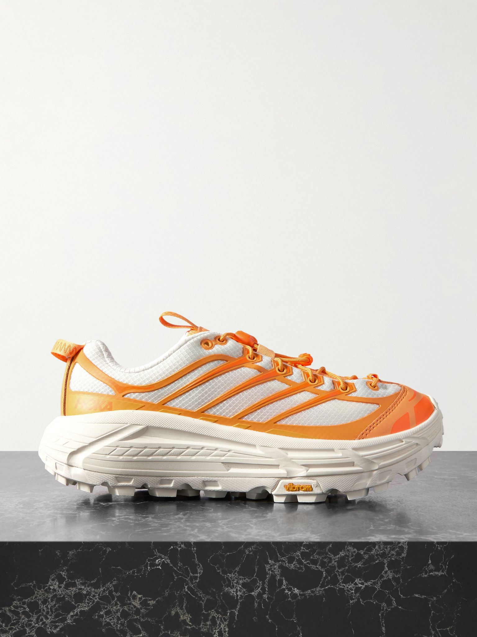 Mafate Three2 rubber-trimmed mesh sneakers Orange - 1