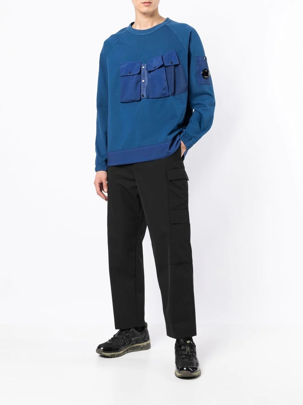 lens-detail utility sweatshirt - 2