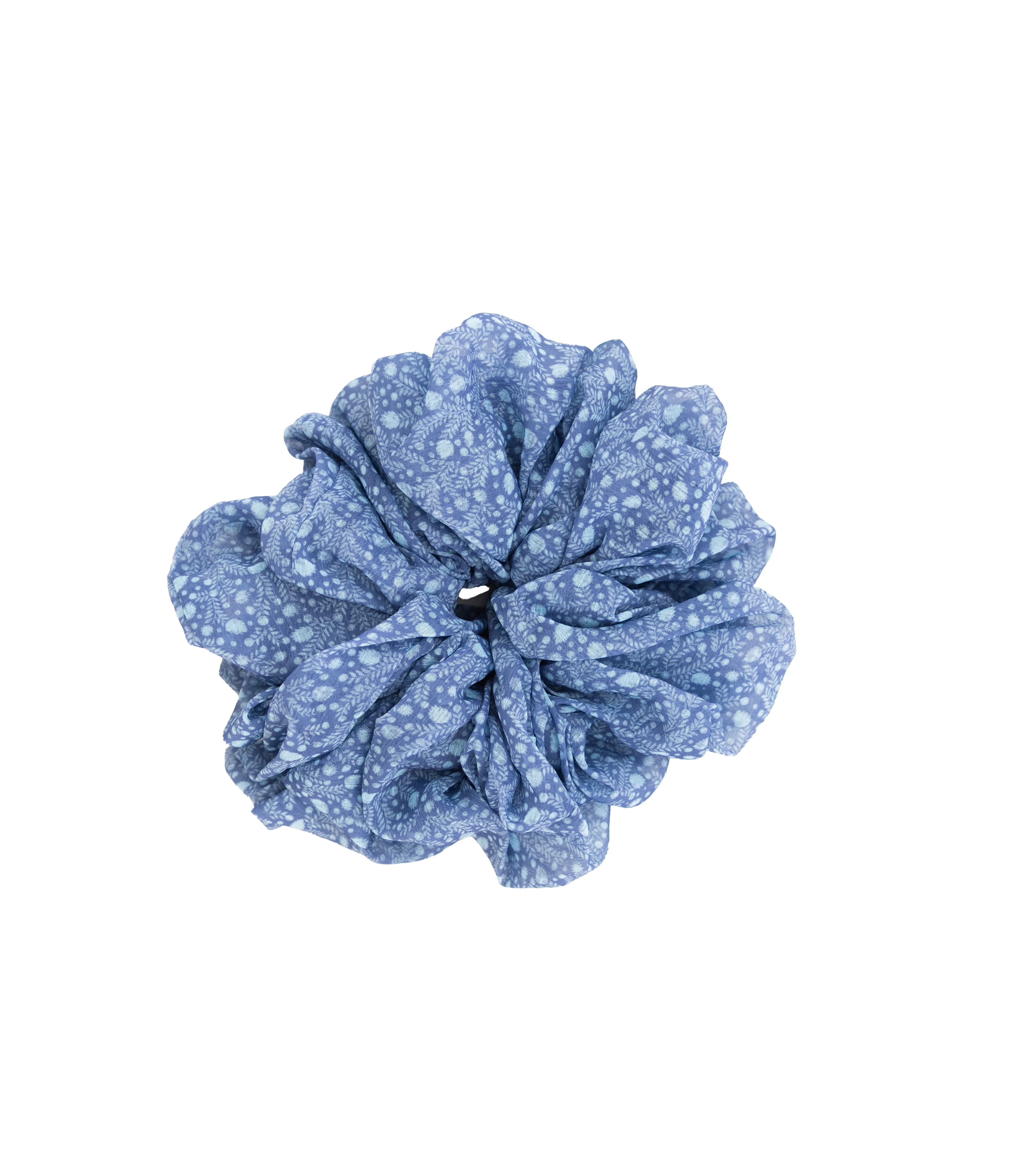 Hill House x Wet Brush XL Chiffon Scrunchie - Cornflower Ditsy Thistle - 1