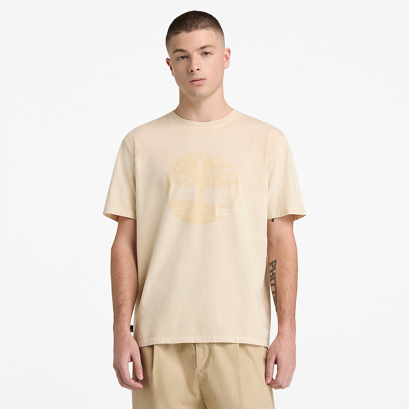 Men's Garment Dyed Logo Graphic T-Shirt 3