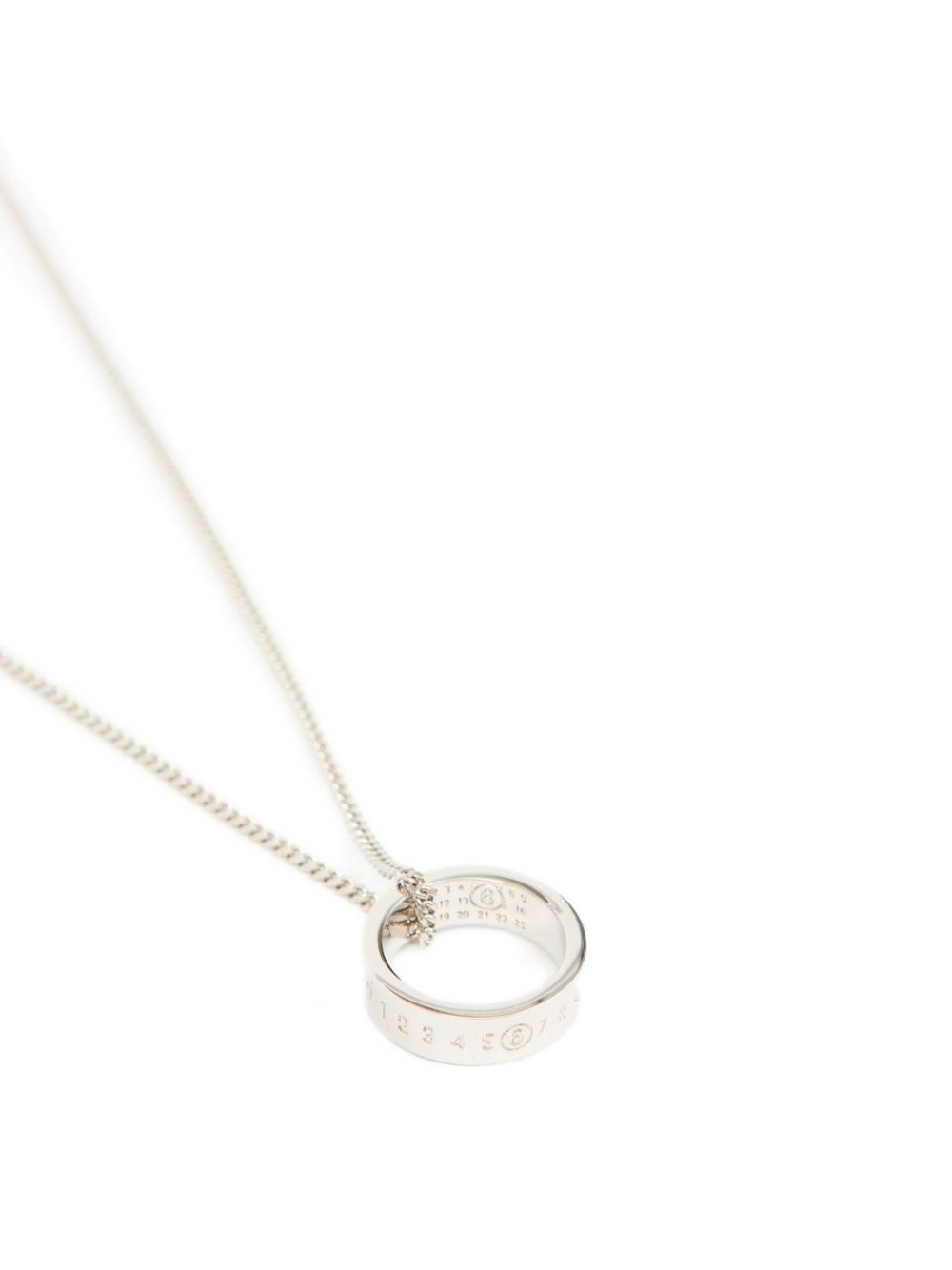logo ring pendant necklace - 4