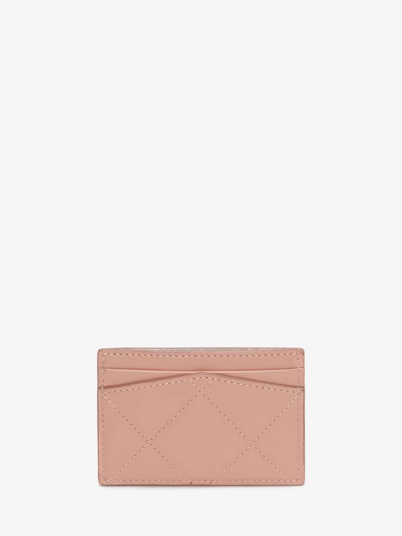 Mcqueen Graffiti Card Holder in Rose Pink - 3