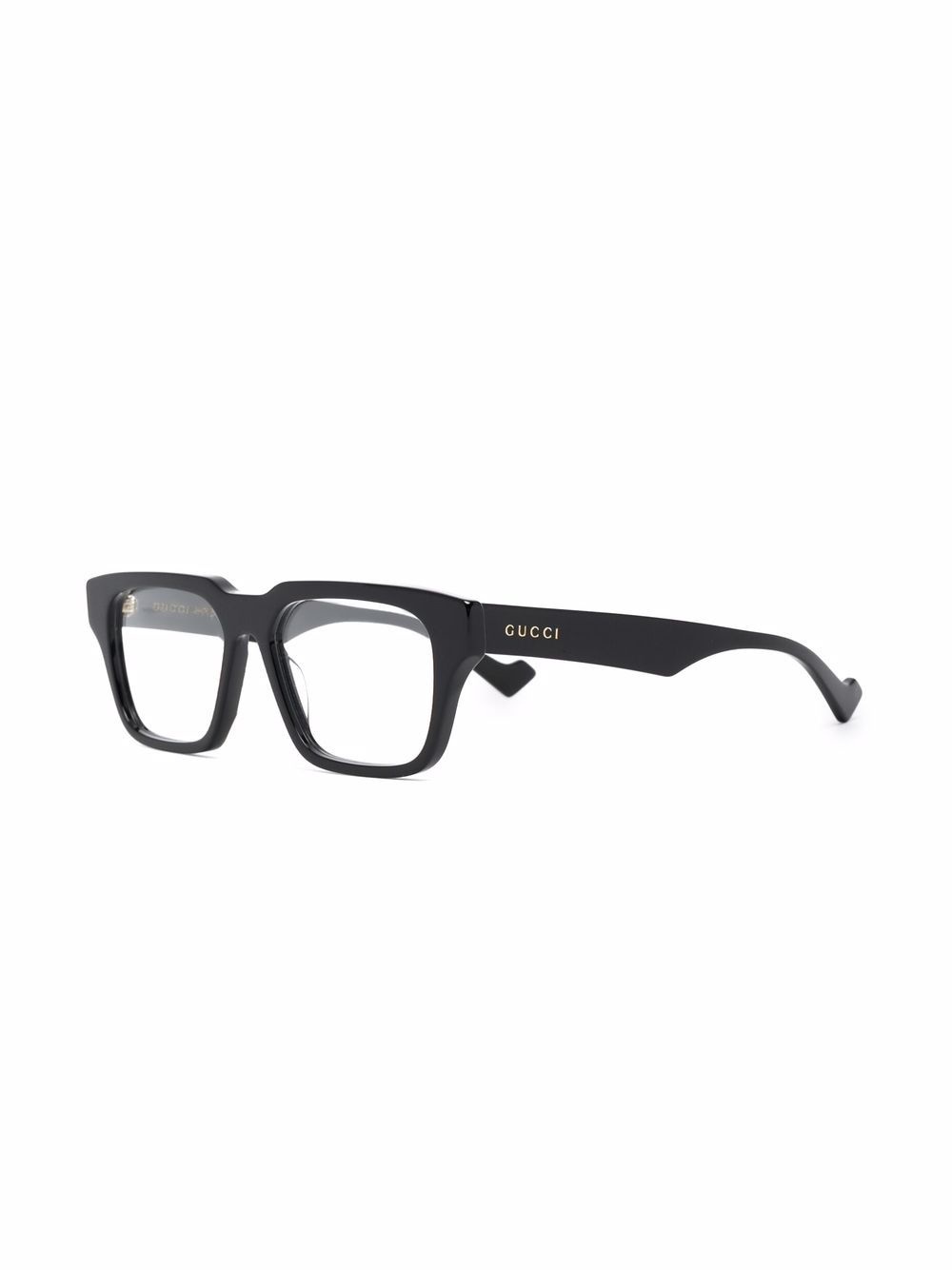 rectangle-frame clear glasses - 2