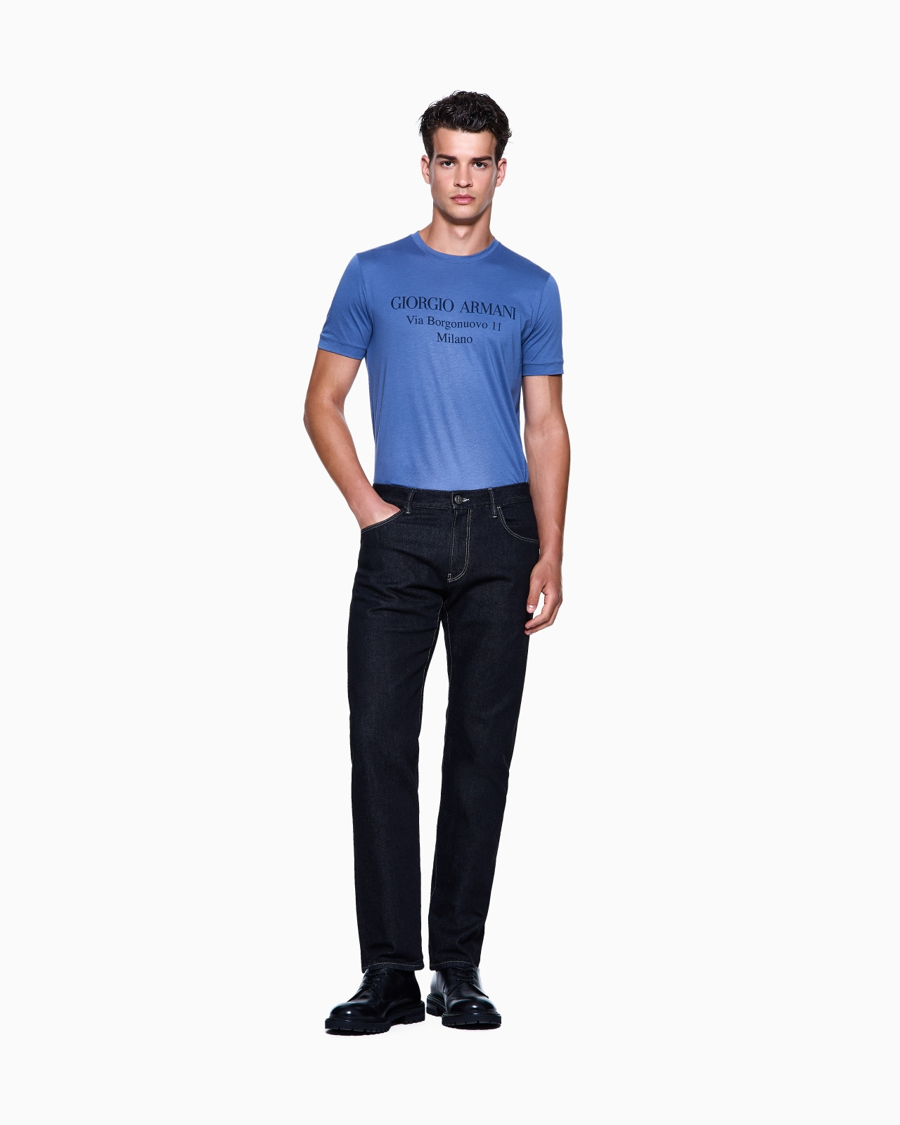FIVE-POCKET, REGULAR-FIT TROUSERS IN ASV COTTON AND MODAL - 2