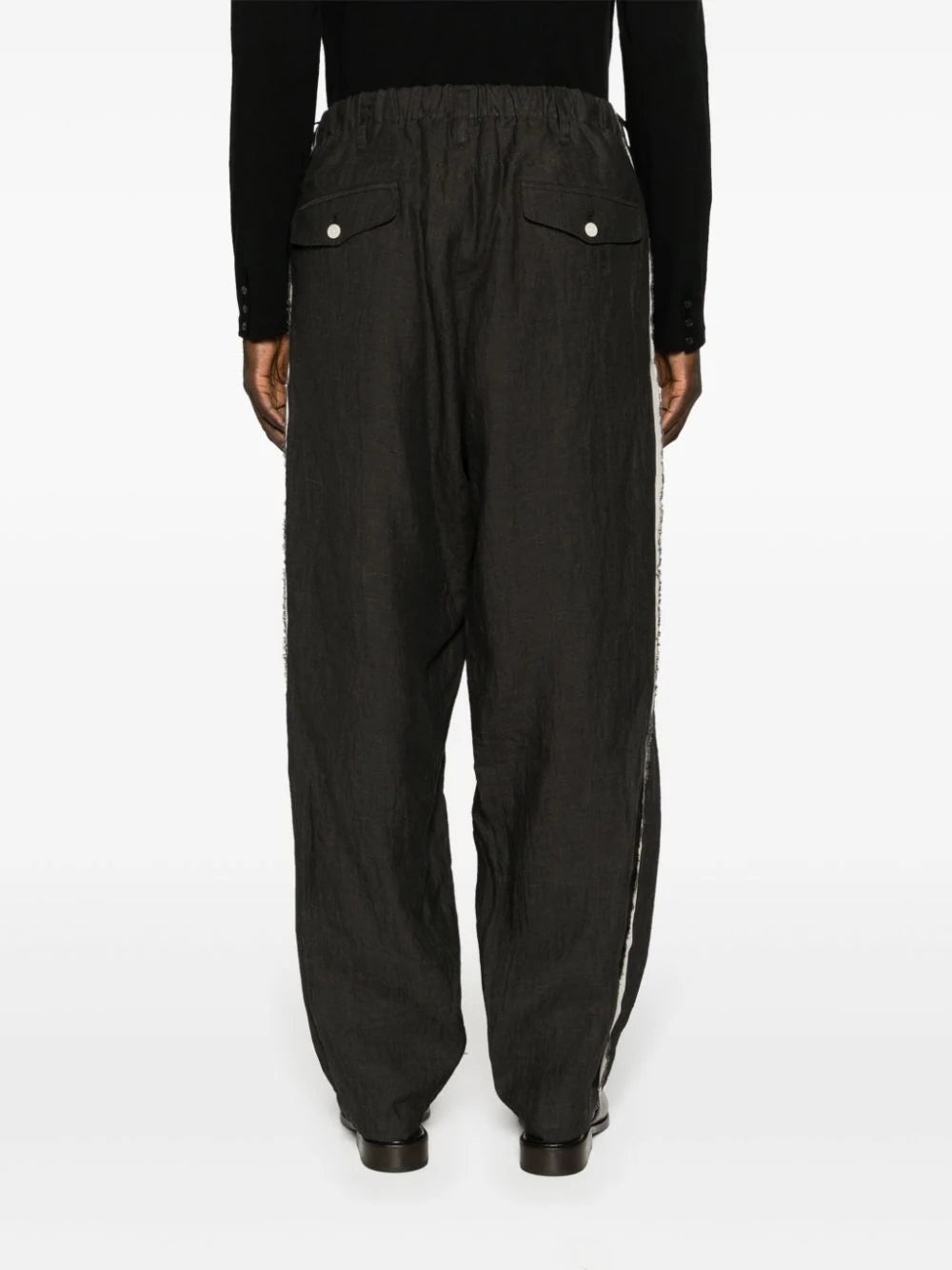 SEAM-DETAIL TAPERED TROUSERS - 3