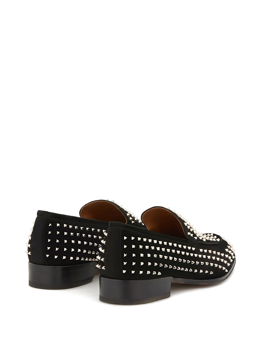 micro-stud embellished loafers - 3