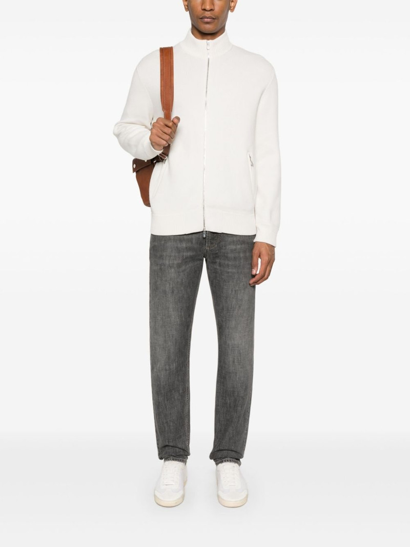 Brunello Cucinelli ribbed-knit cardigan outlook