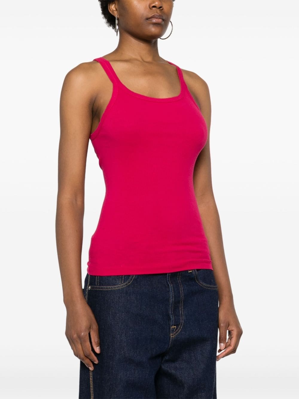 ribbed-knit tank top - 3